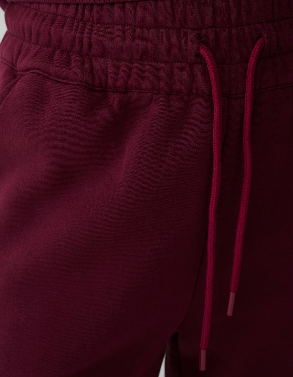 Wide Leg Jogger Broek Donkerrood SHOEBY WOMEN