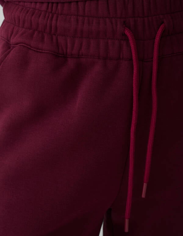 Wide Leg Jogger Broek Donkerrood SHOEBY WOMEN