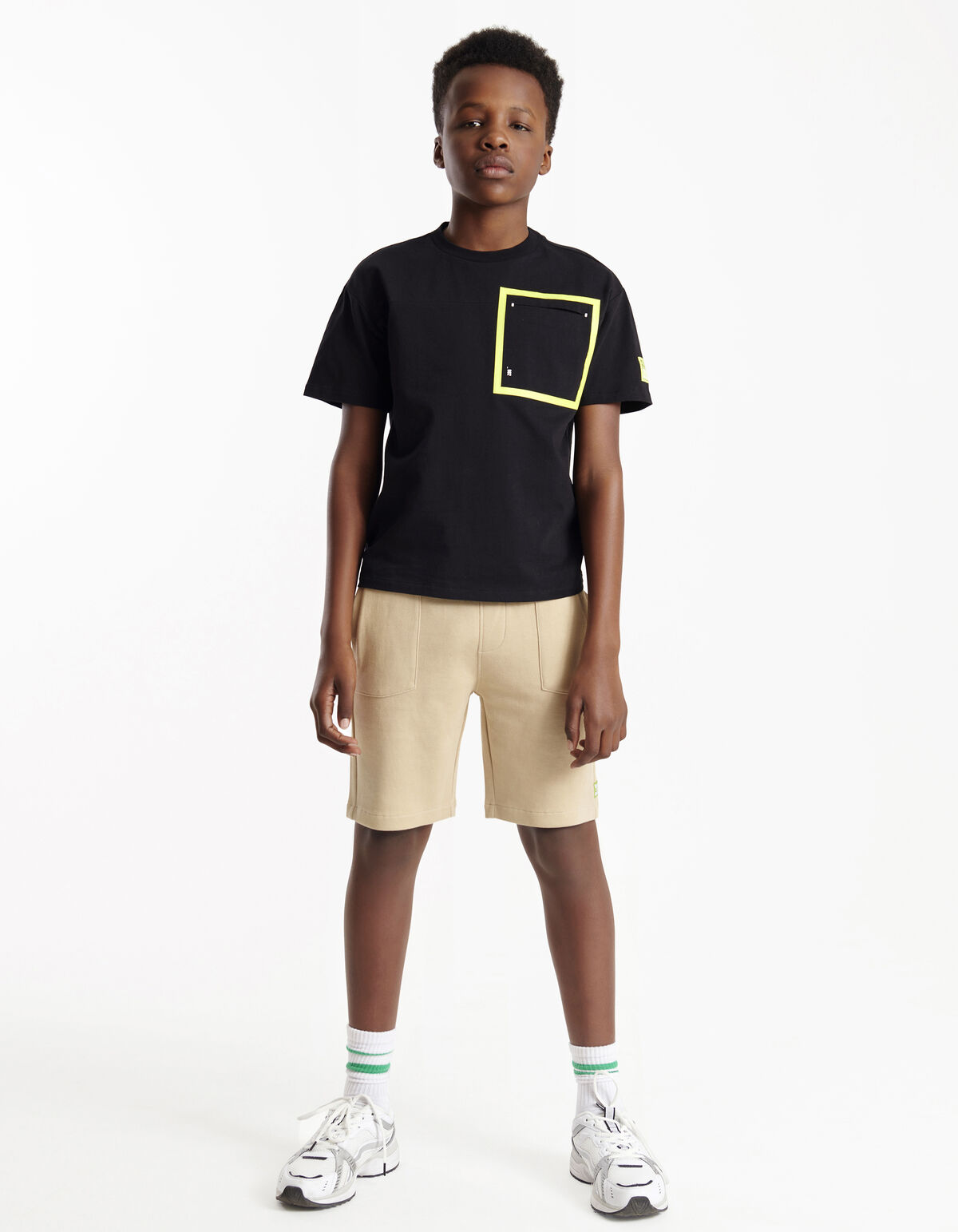 Oversized T-shirt Zwart SHOEBY BOYS