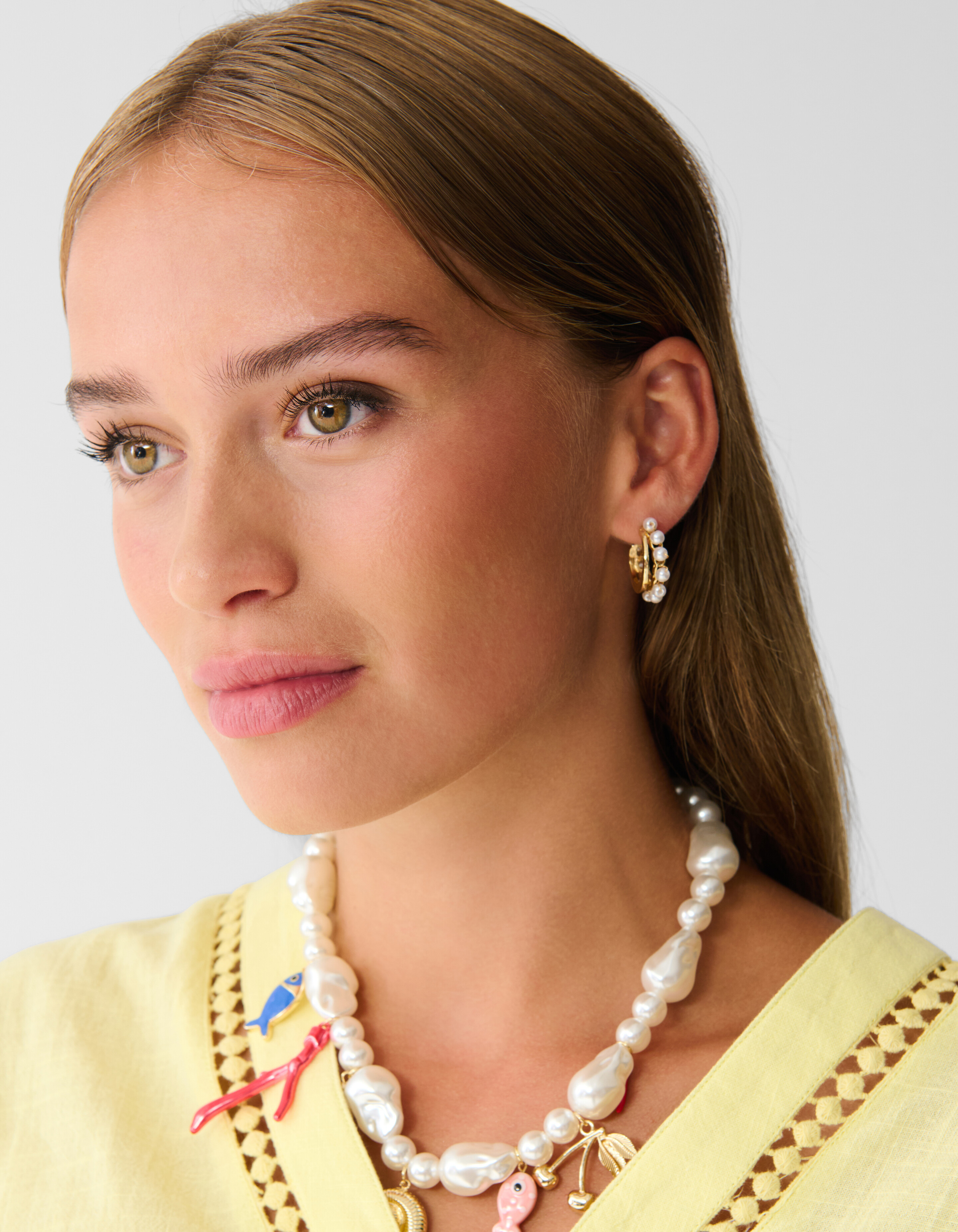 Pearl Hoop Oorbellen Goud SHOEBY ACCESSOIRES