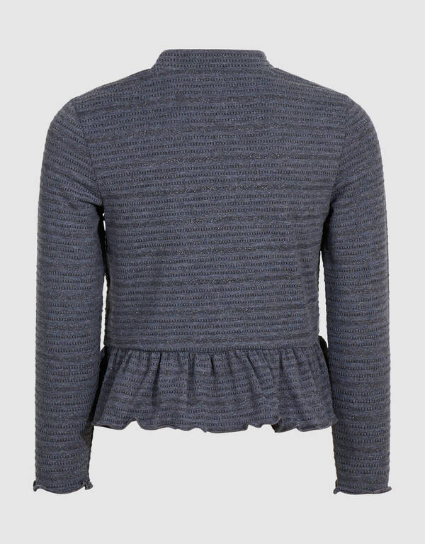 Volant Top Grijs SHOEBY GIRLS