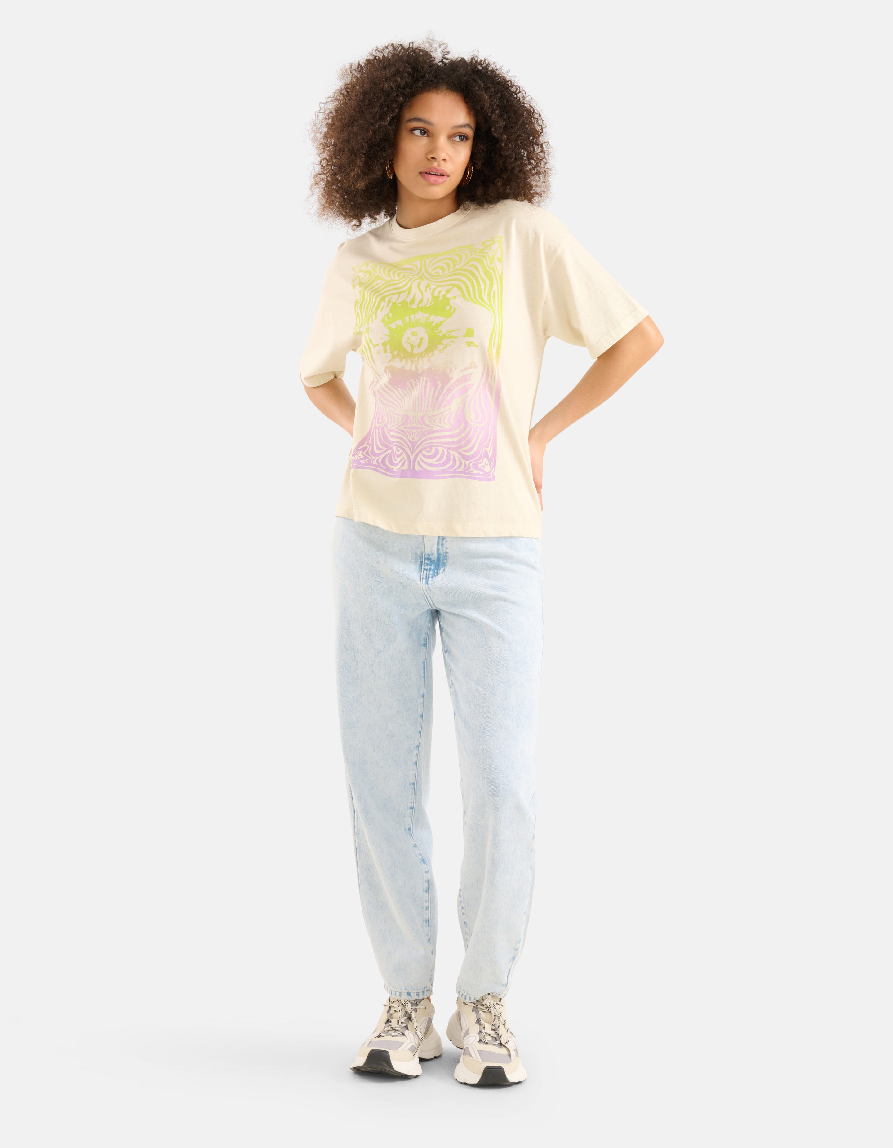 Artwork T-shirt Beige SHOEBY WOMEN