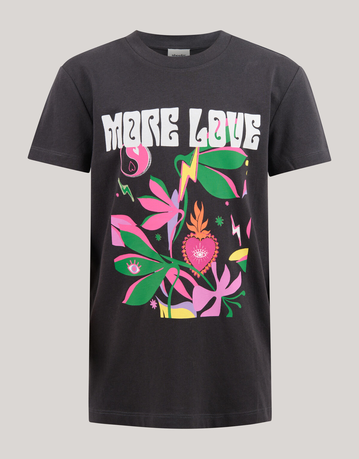 Artwork T-shirt Donkergrijs SHOEBY GIRLS