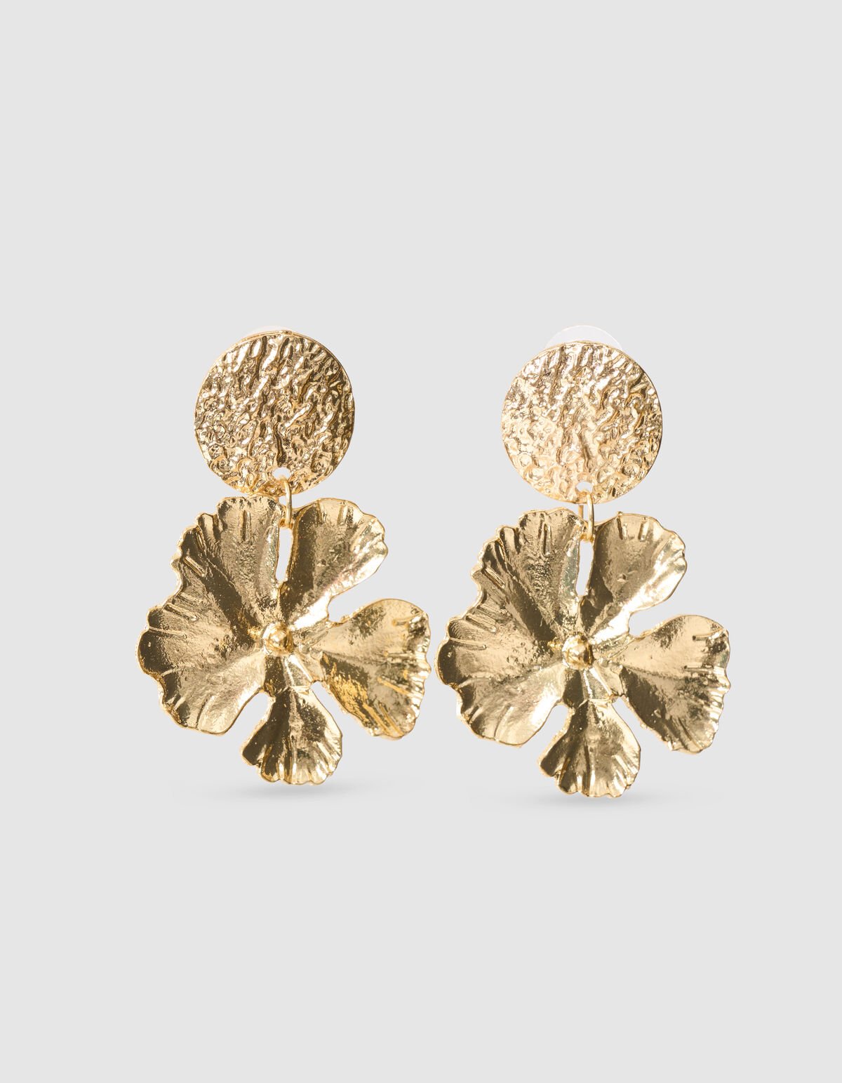 Hammerd Blad Oorbellen Goud SHOEBY ACCESSOIRES