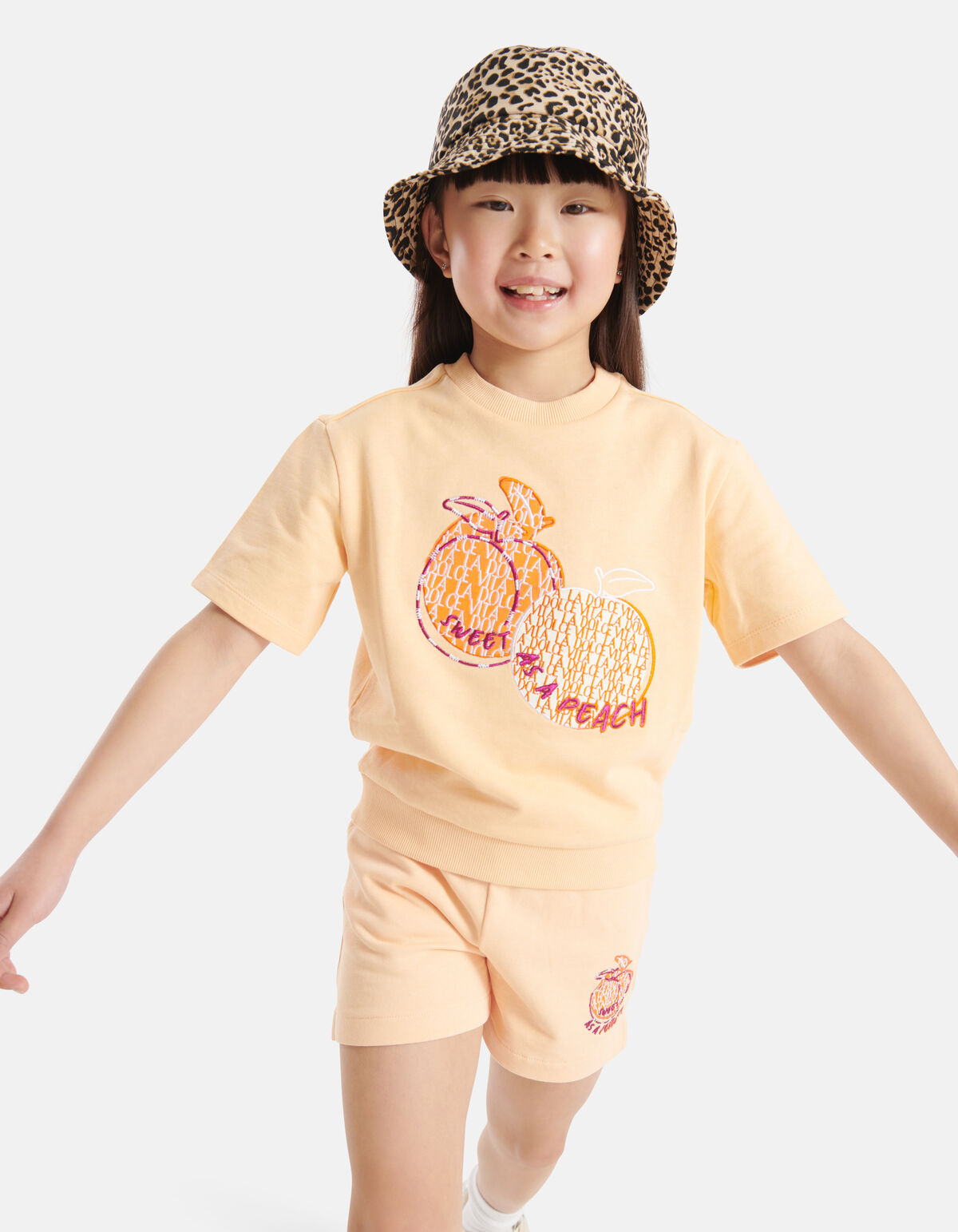 Artwork Sweat T-shirt Oranje SHOEBY GIRLS