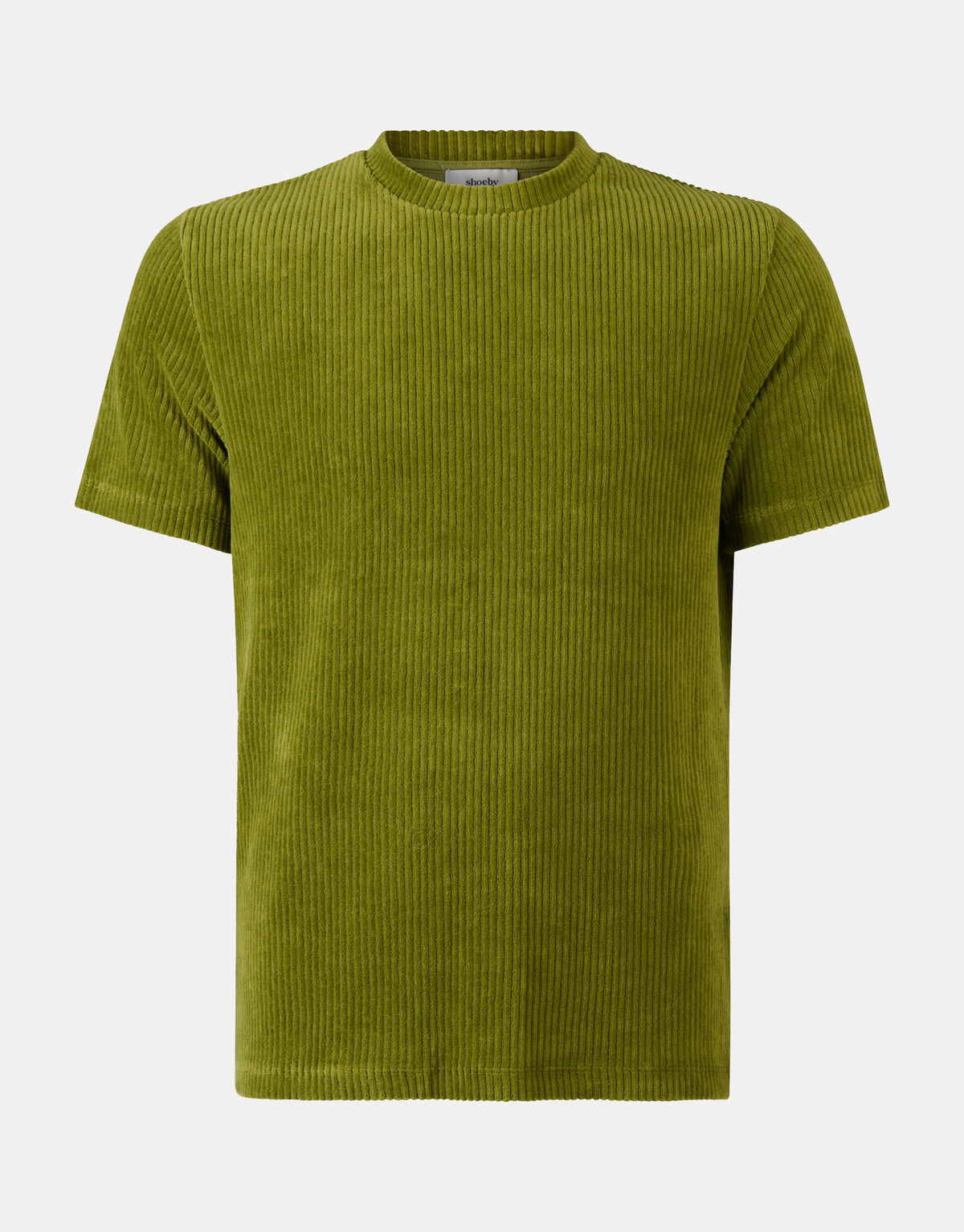 Velvet Rib T-shirt Groen SHOEBY MEN