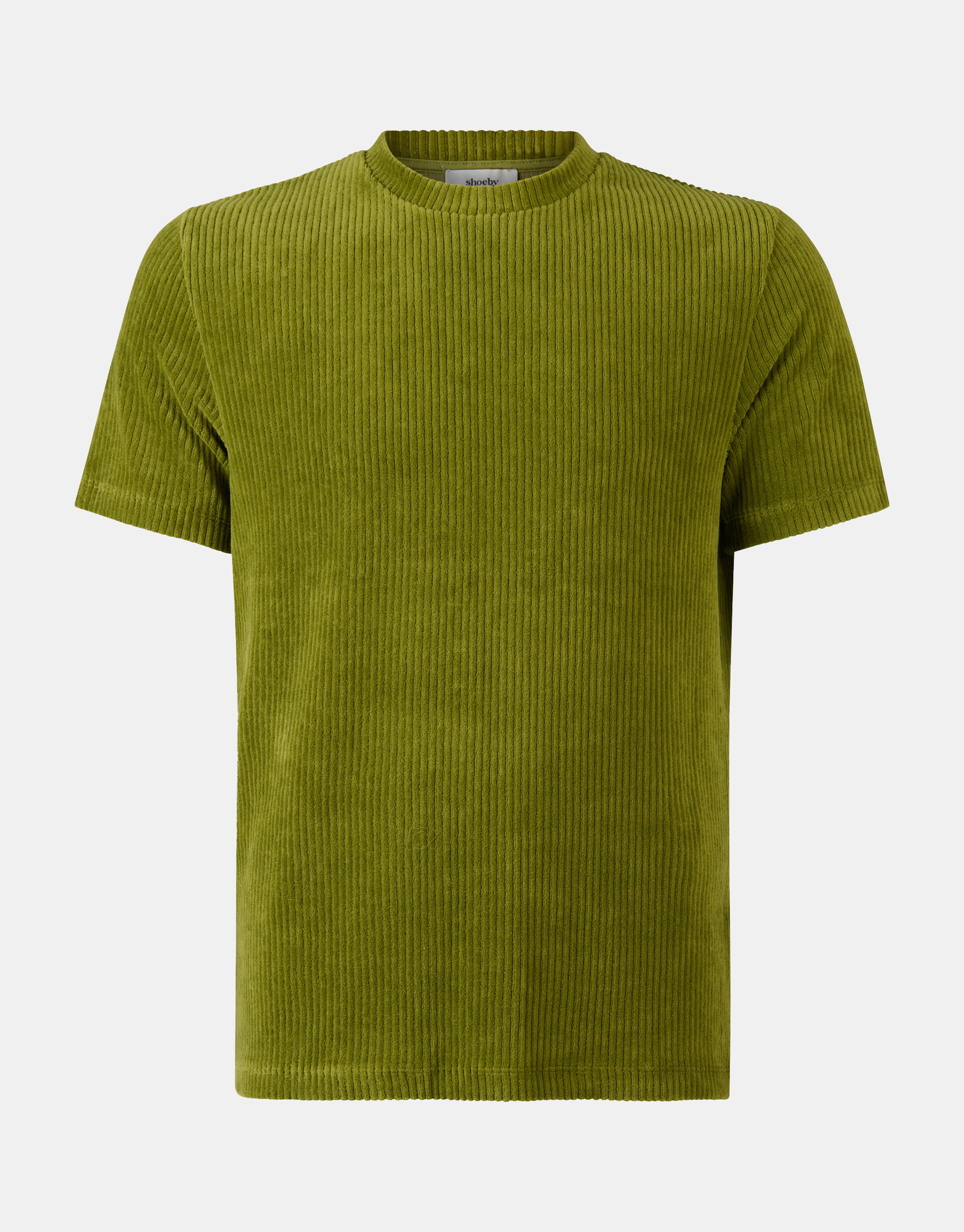 Velvet Rib T-shirt Groen SHOEBY MEN