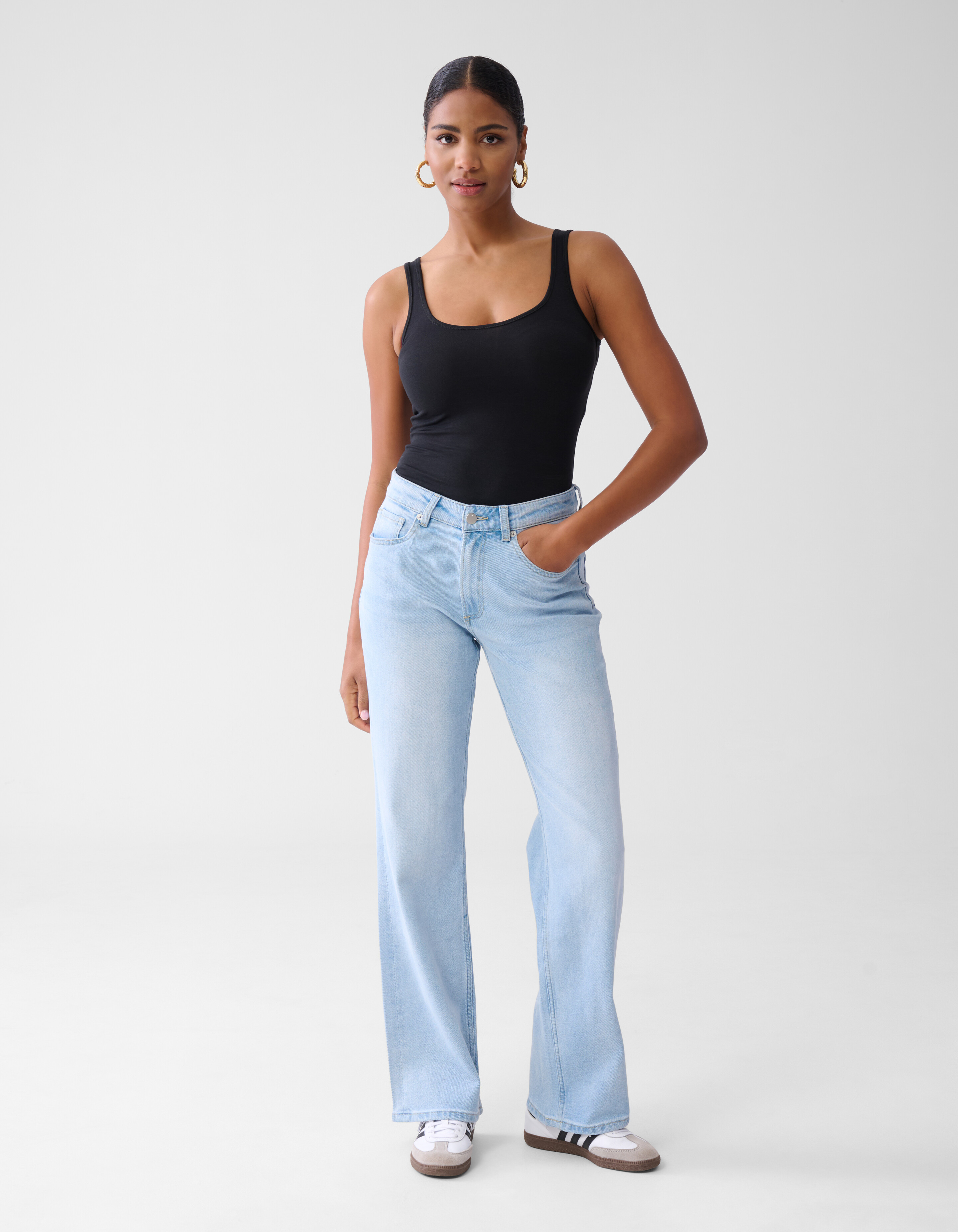 Basis Tanktop Zwart Eksept
