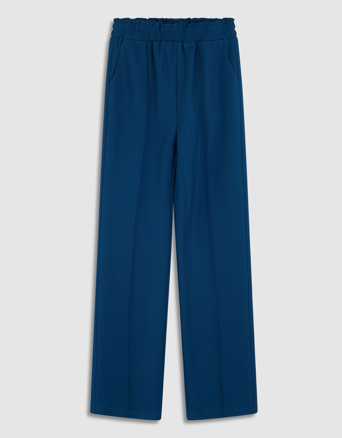 Basis Wide Leg Broek Donkerblauw SHOEBY GIRLS