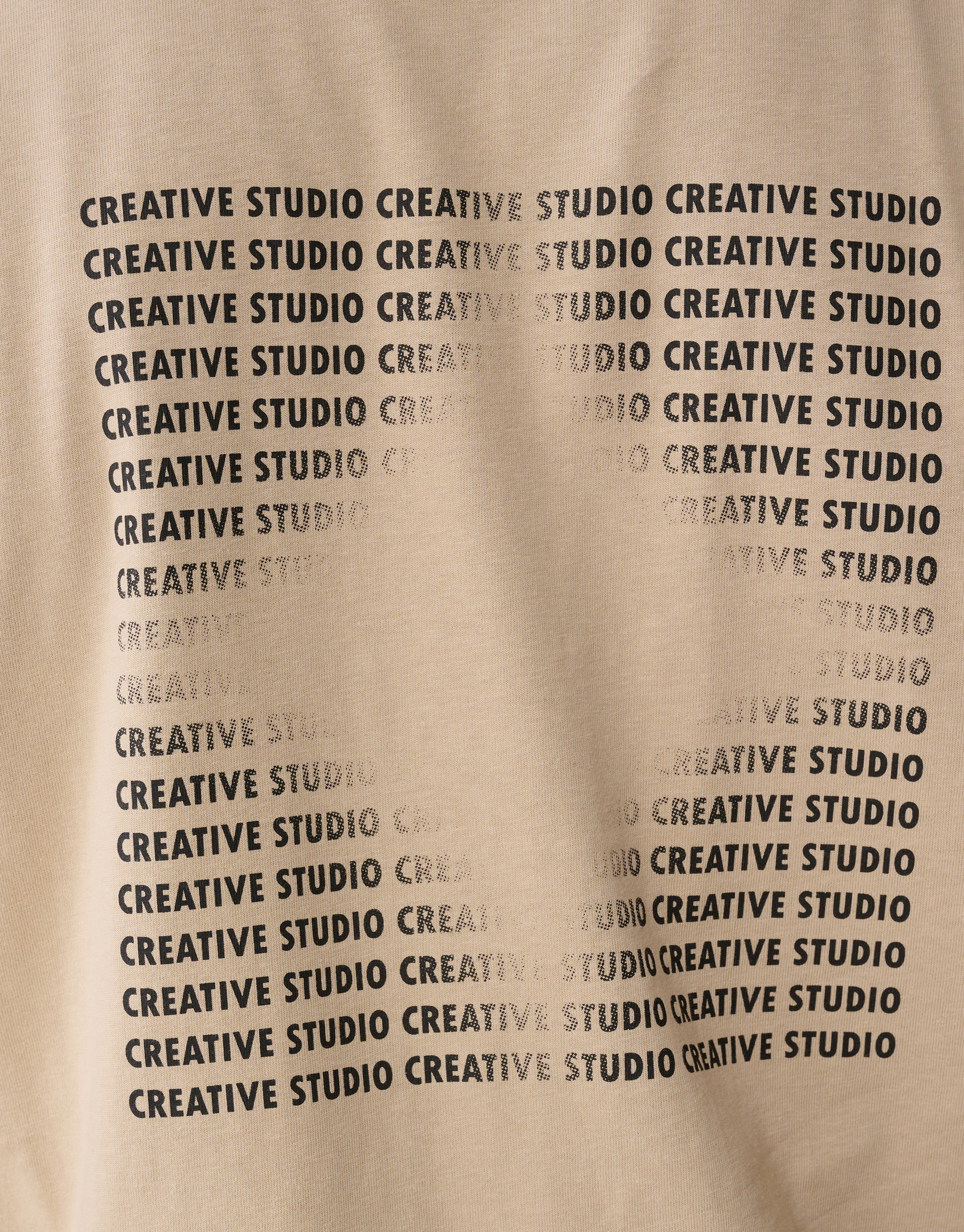 Tekst Artwork T-shirt Zand SHOEBY MEN