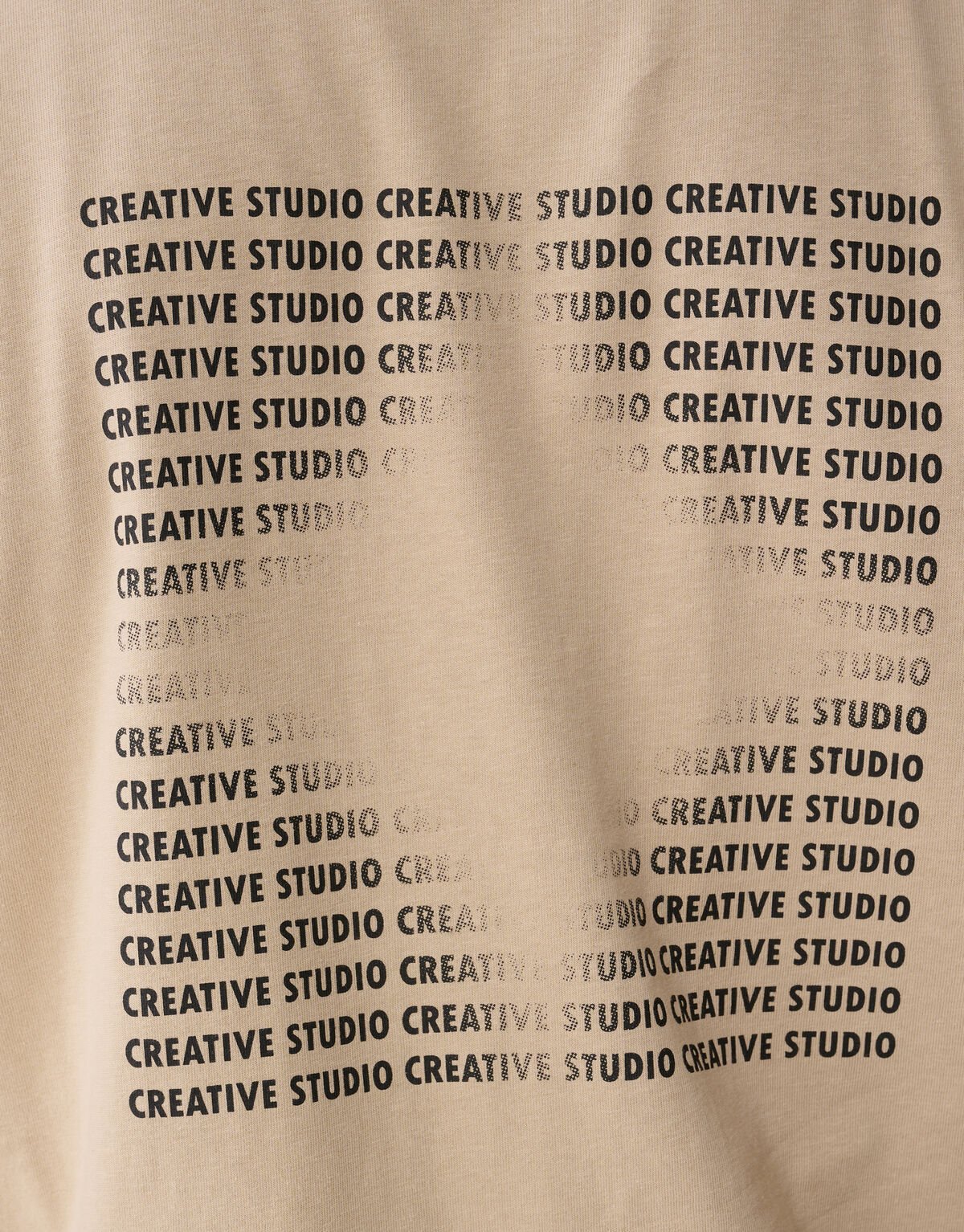 Tekst Artwork T-shirt Zand SHOEBY MEN