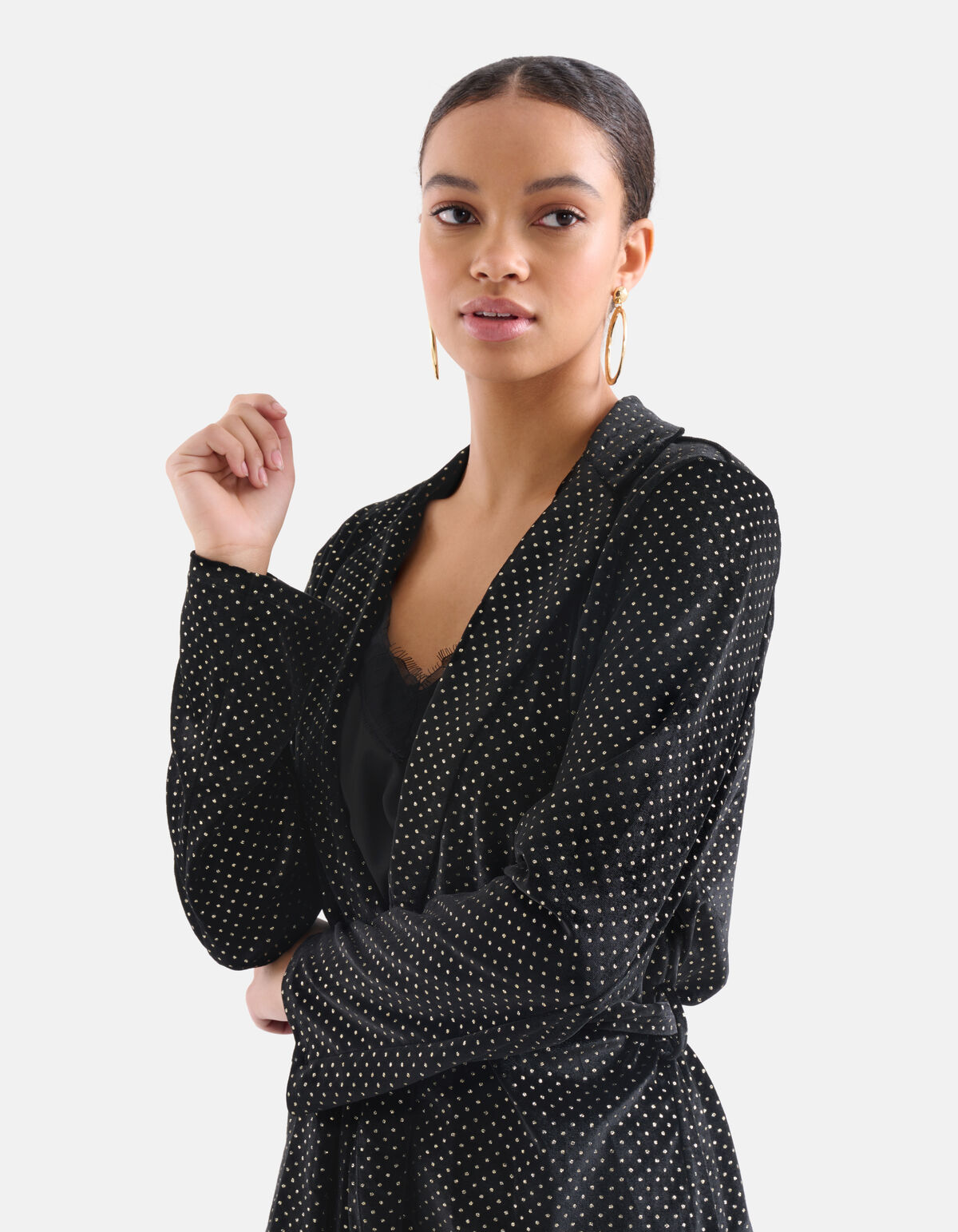 Glitter Blazer Zwart EKSEPT