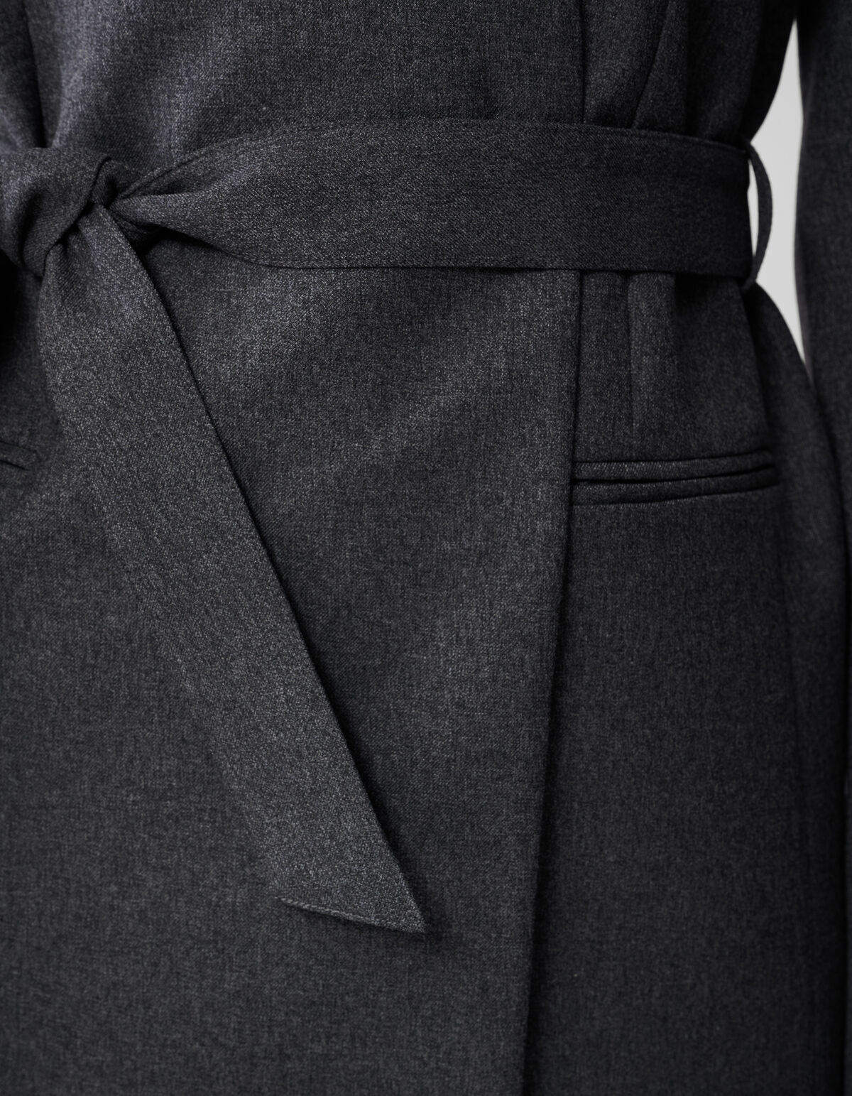 Oversized Wrap Blazer Donkergrijs By Lonneke SHOEBY WOMEN