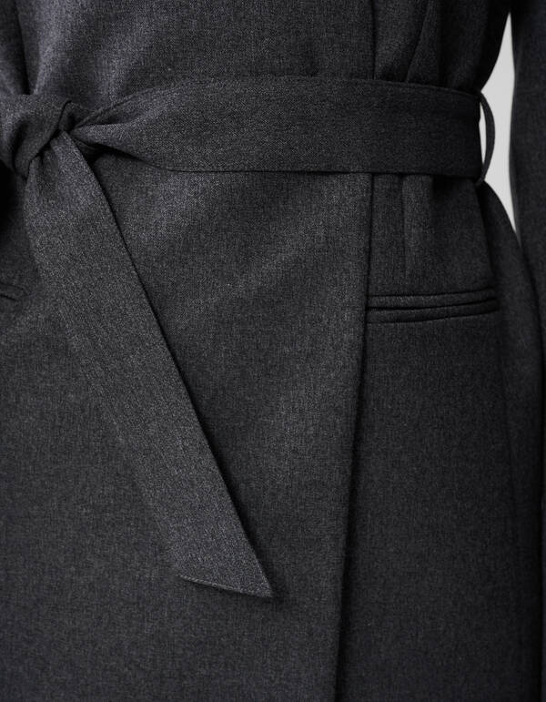 Oversized Wrap Blazer Donkergrijs By Lonneke SHOEBY WOMEN