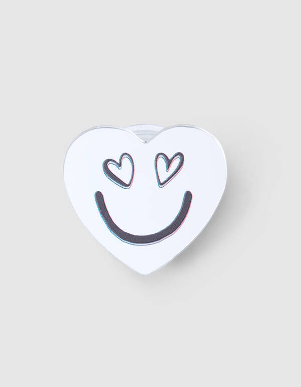 Heart Telefoon Houder Zilver SHOEBY ACCESSOIRES
