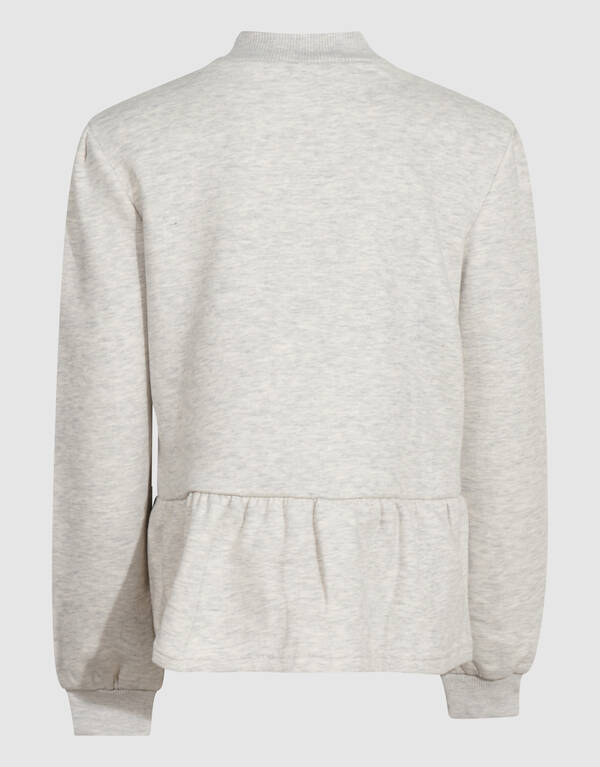 Peplum Sweater Lichtgrijs SHOEBY GIRLS