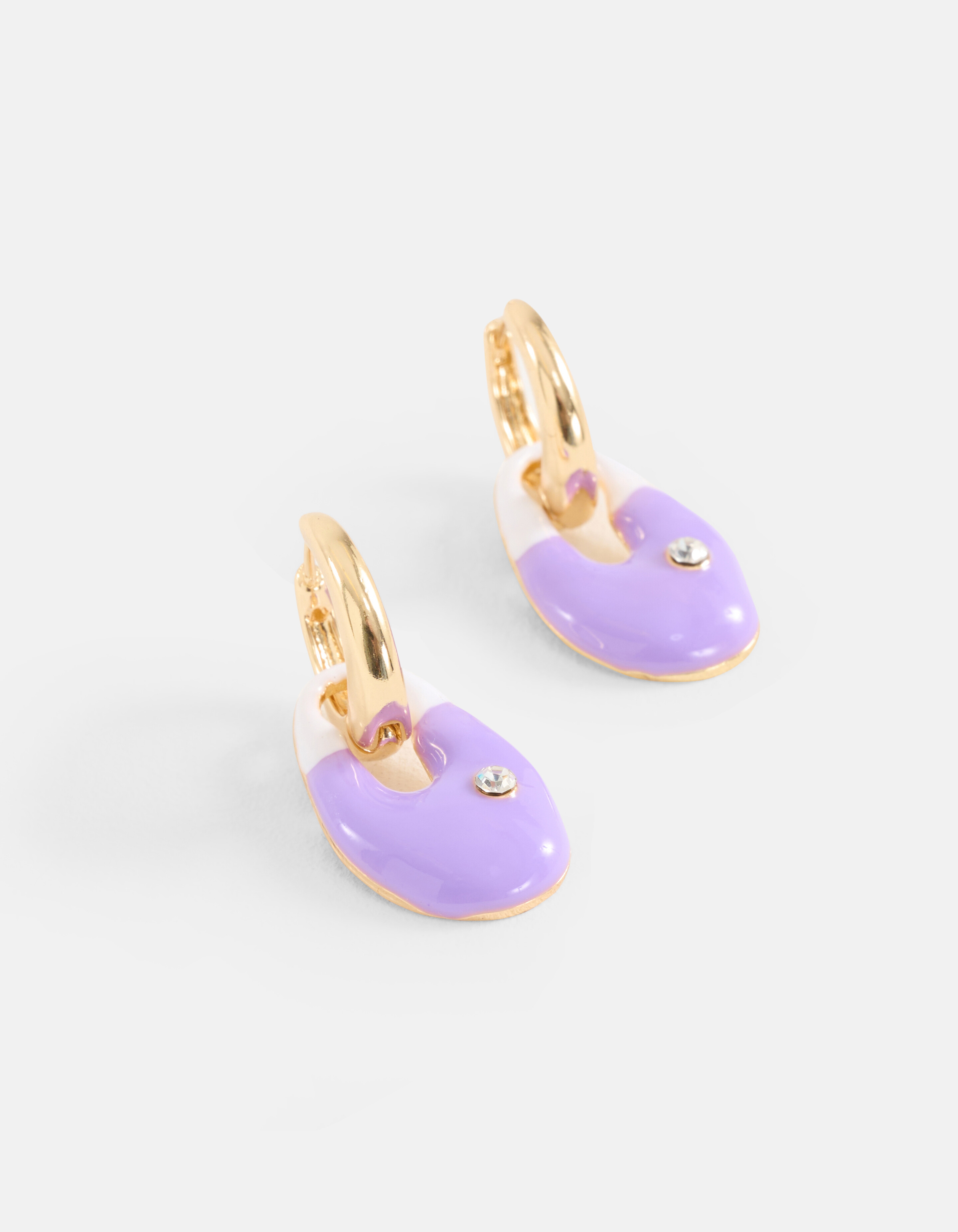 Shell Oorbellen Paars SHOEBY ACCESSOIRES