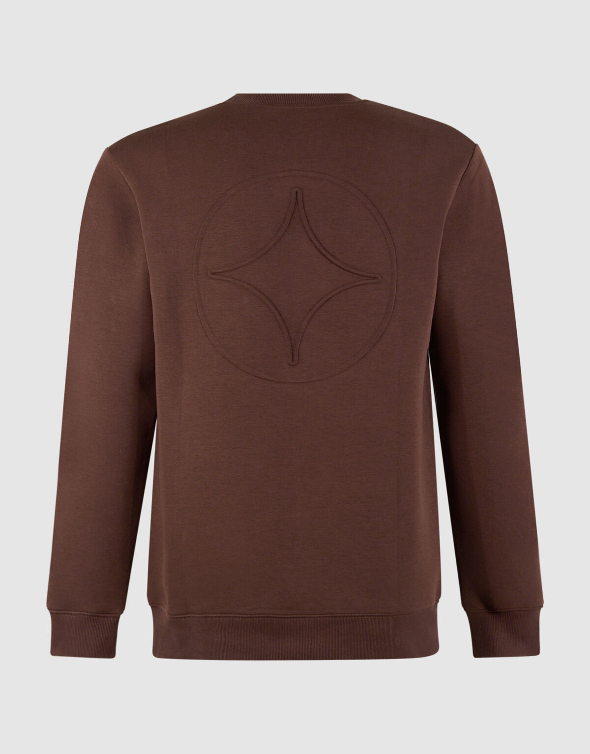 Spark Embroidery Sweater Donkerbruin SHOEBY MEN