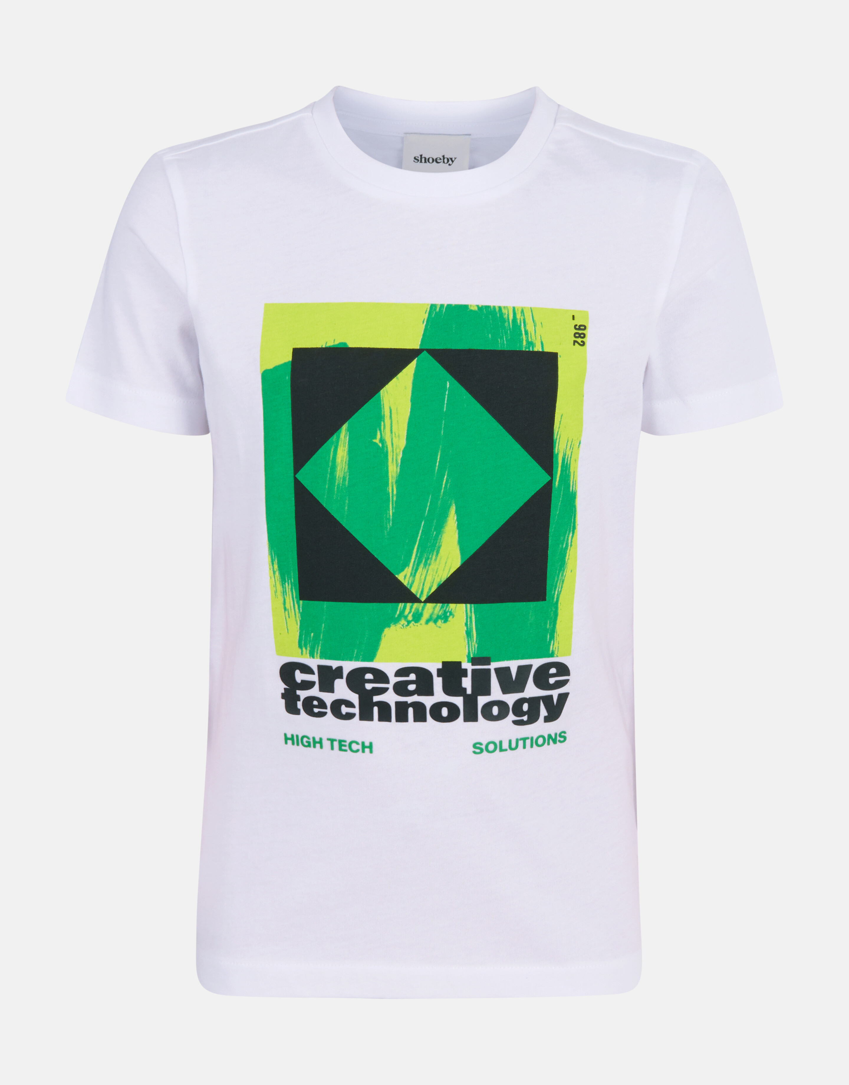 Printed T-shirt Wit SHOEBY BOYS