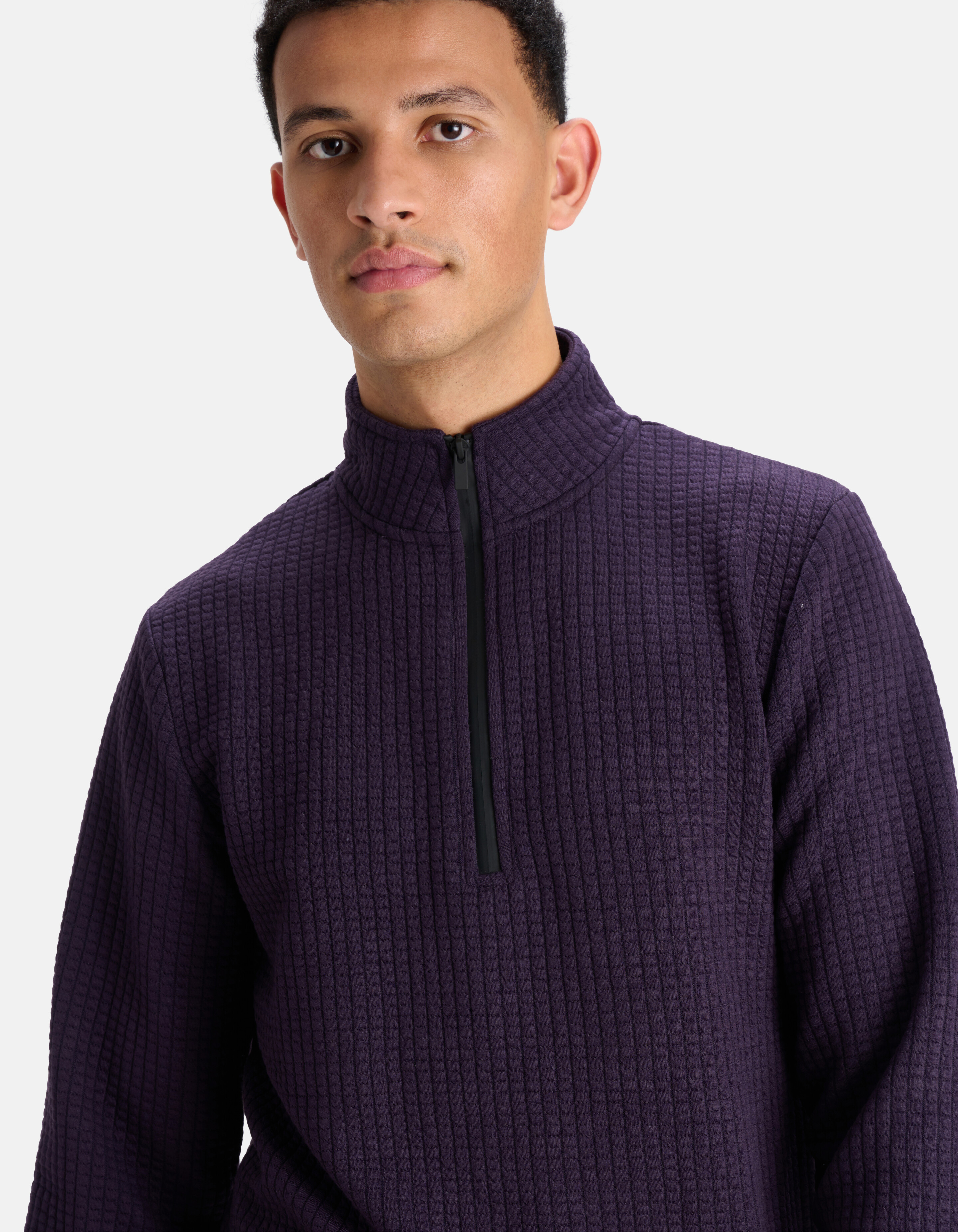 Zipper Sweater Paars SHOEBY MEN