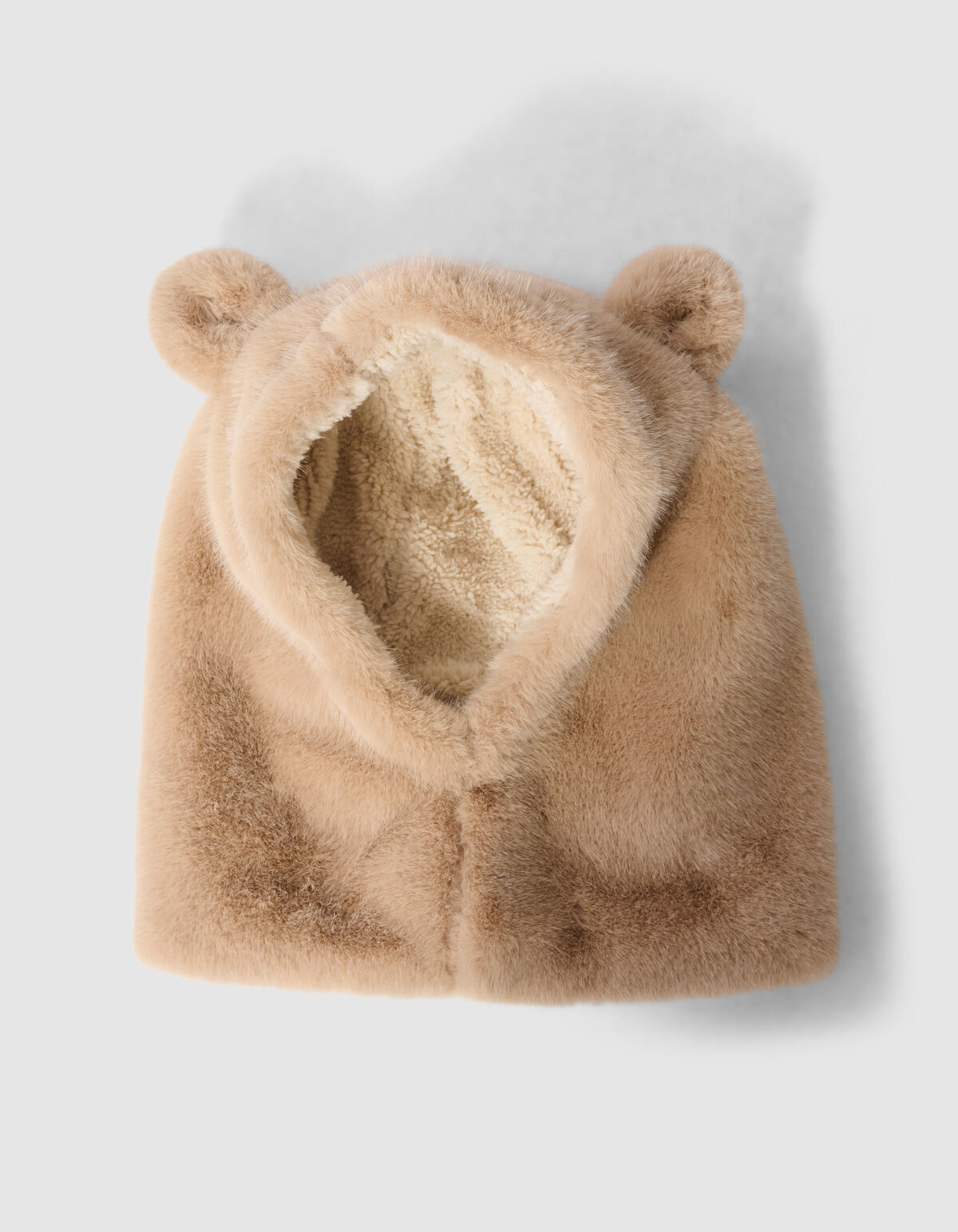 Fluffy Beer Muts Zand SHOEBY ACCESSOIRES
