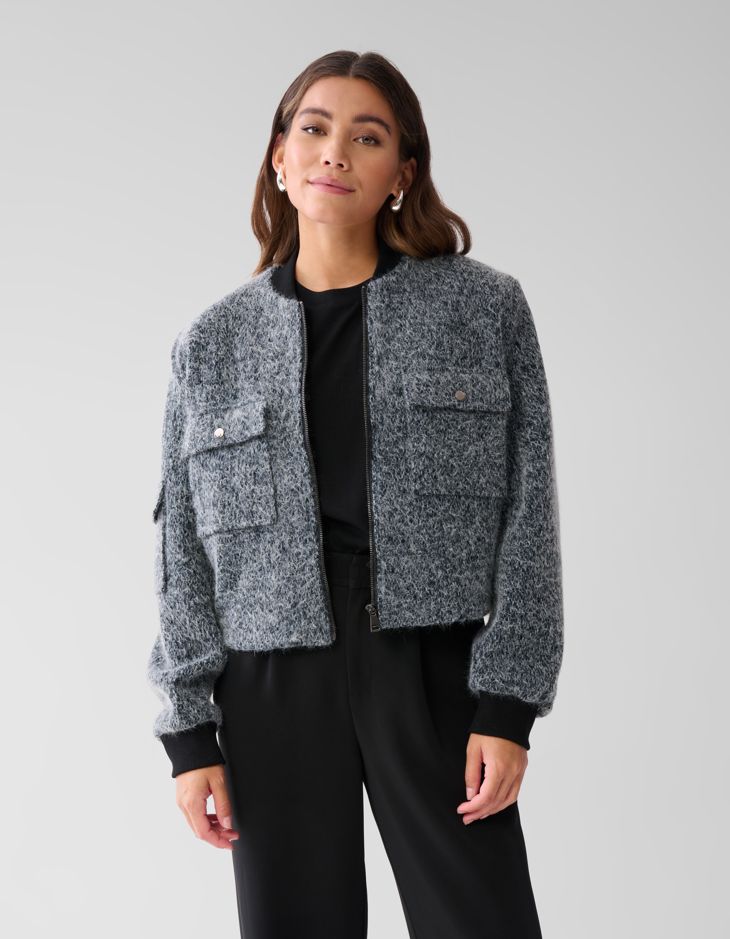 Tweed Jack Grijs SHOEBY WOMEN