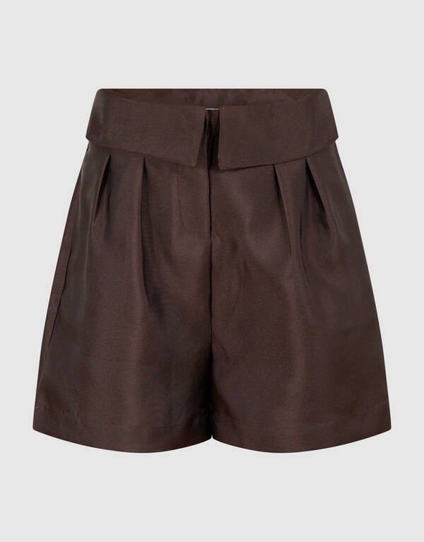 Satijnen Short Bruin SHOEBY GIRLS