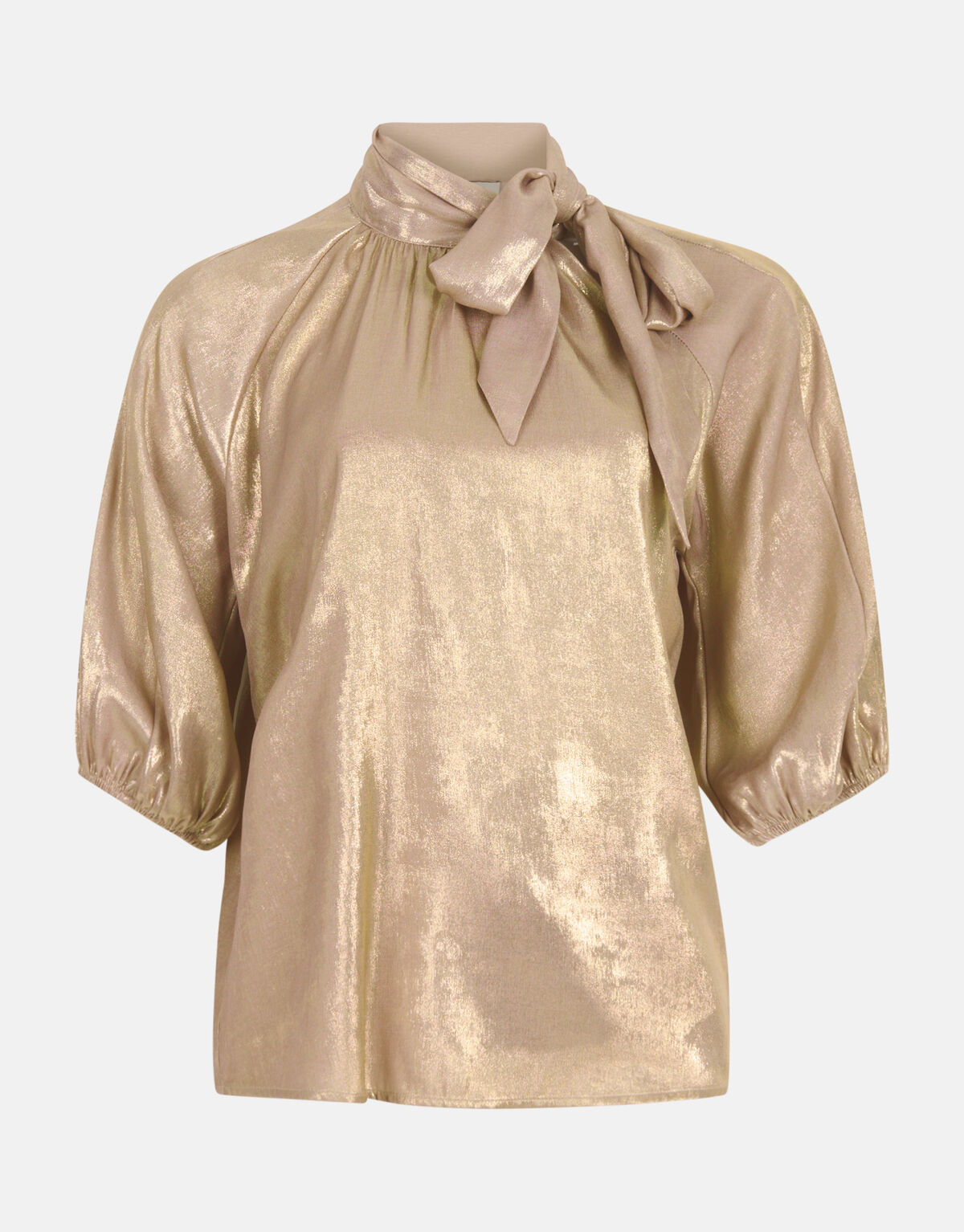 Zoey Blouse Gold Metallic