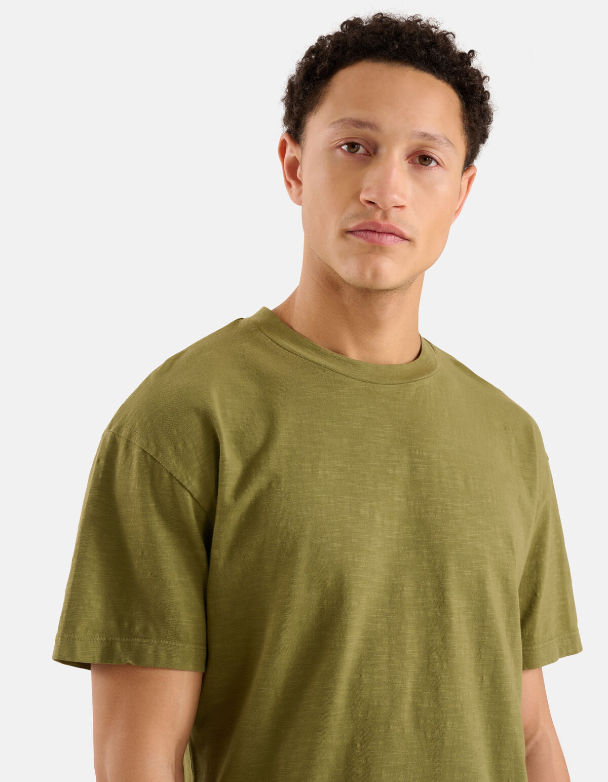 Jersey T-shirt Olijfgroen SHOEBY MEN