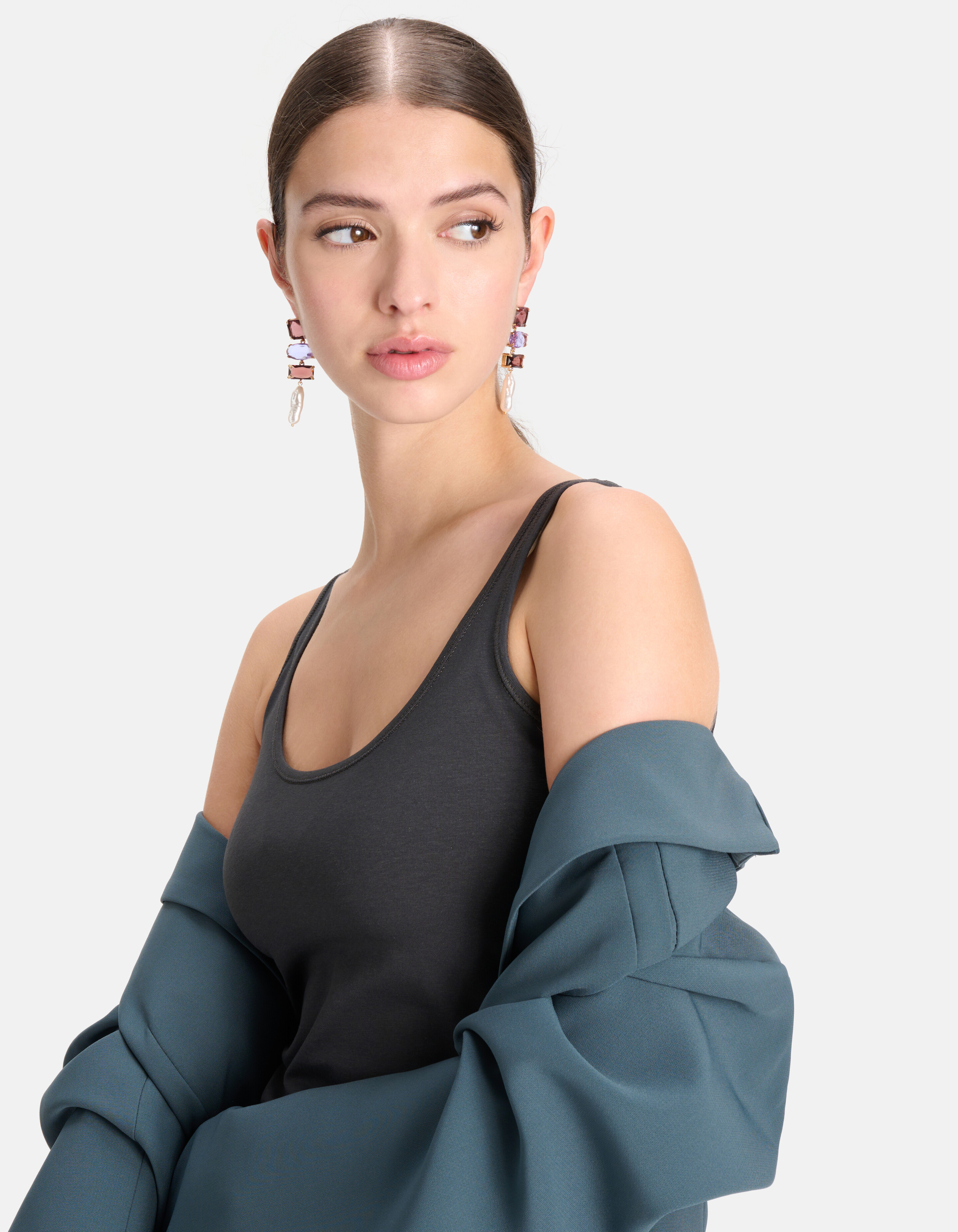 Basis Tanktop Donkergrijs SHOEBY WOMEN