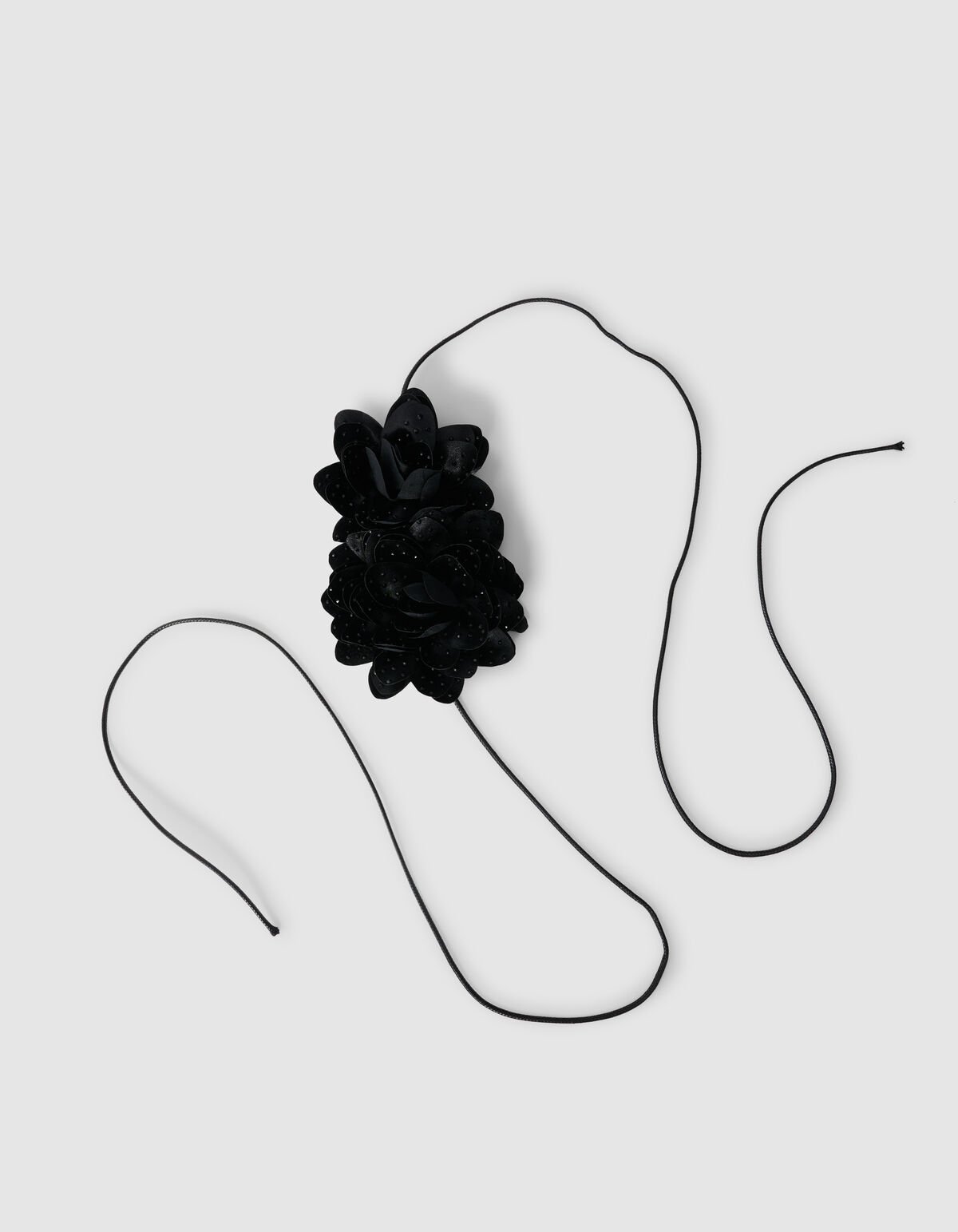 Strass Flower Corsage Zwart SHOEBY ACCESSOIRES