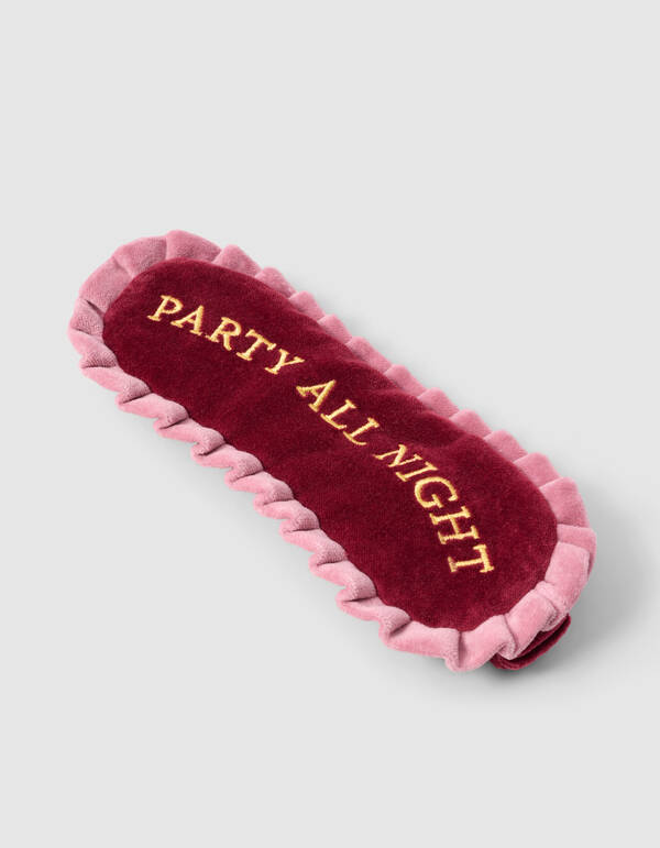 Velvet Slaapmasker Rood SHOEBY ACCESSOIRES