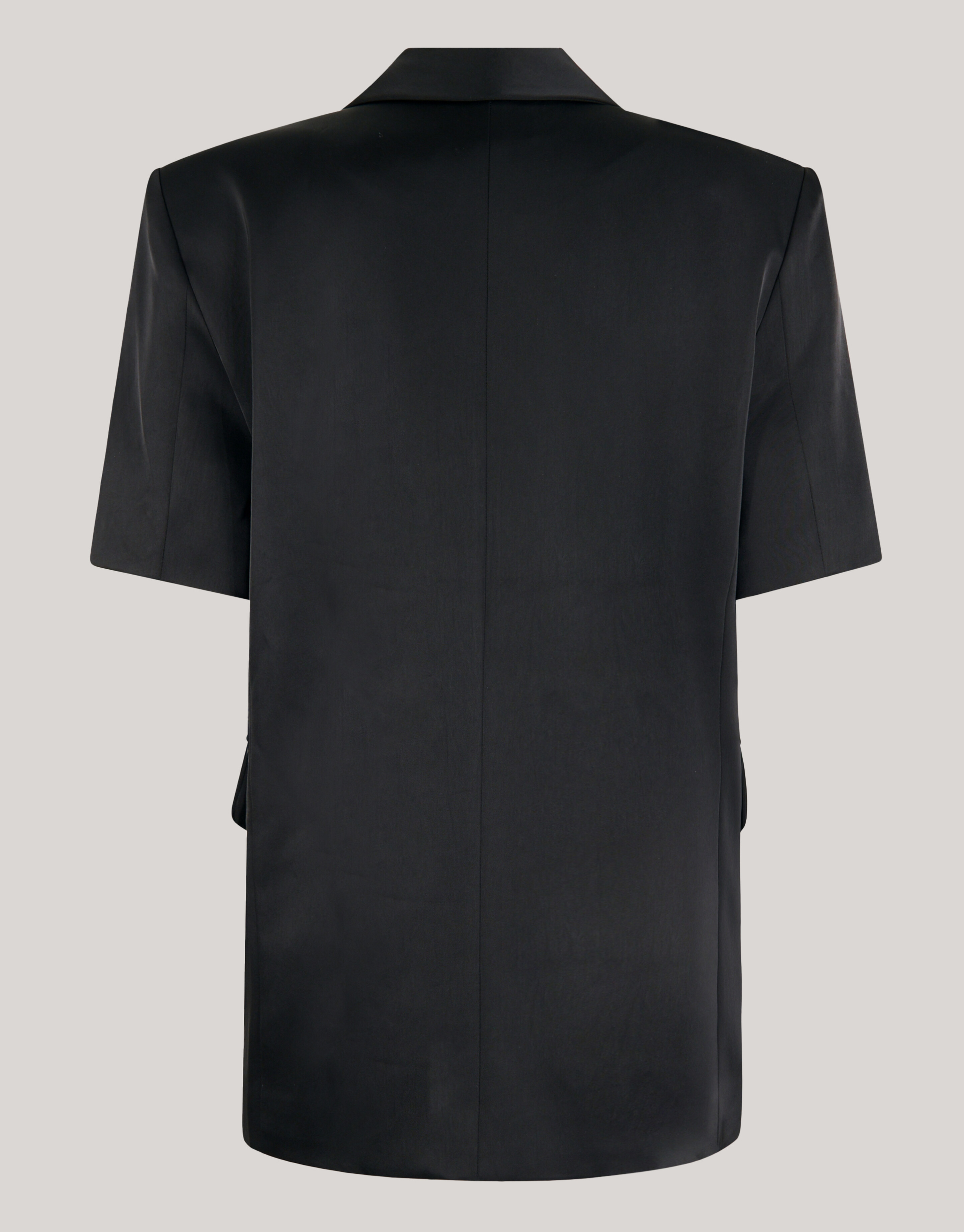 Oversized Blazer Korte Mouw Zwart By Monica SHOEBY WOMEN