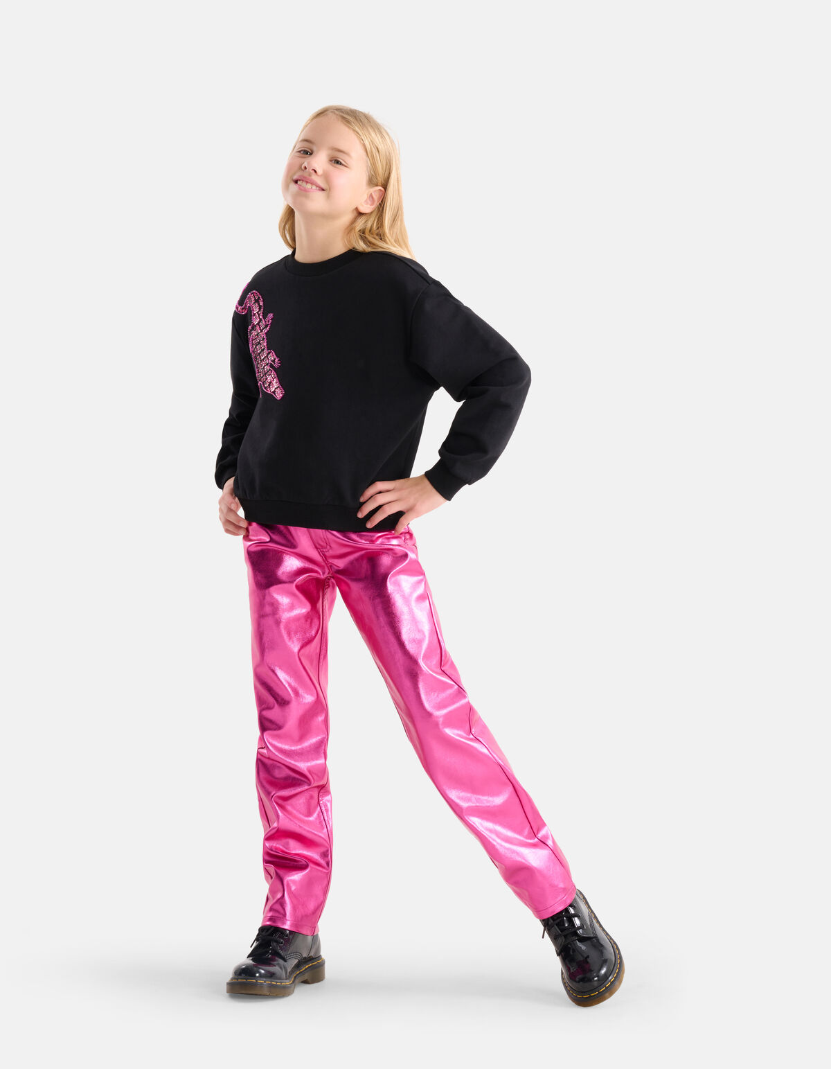 Metallic Coated Broek Roze SHOEBY GIRLS