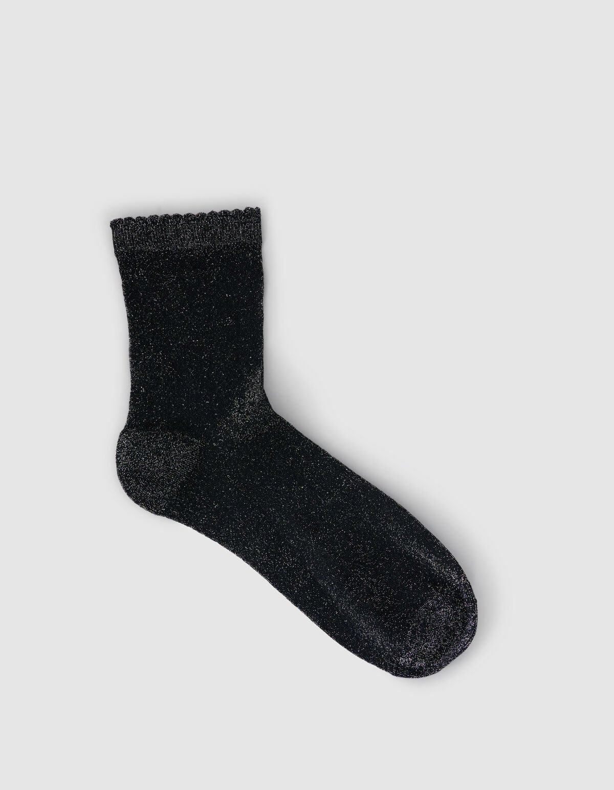 Glitter Sokken Zwart/Zilver SHOEBY ACCESSOIRES