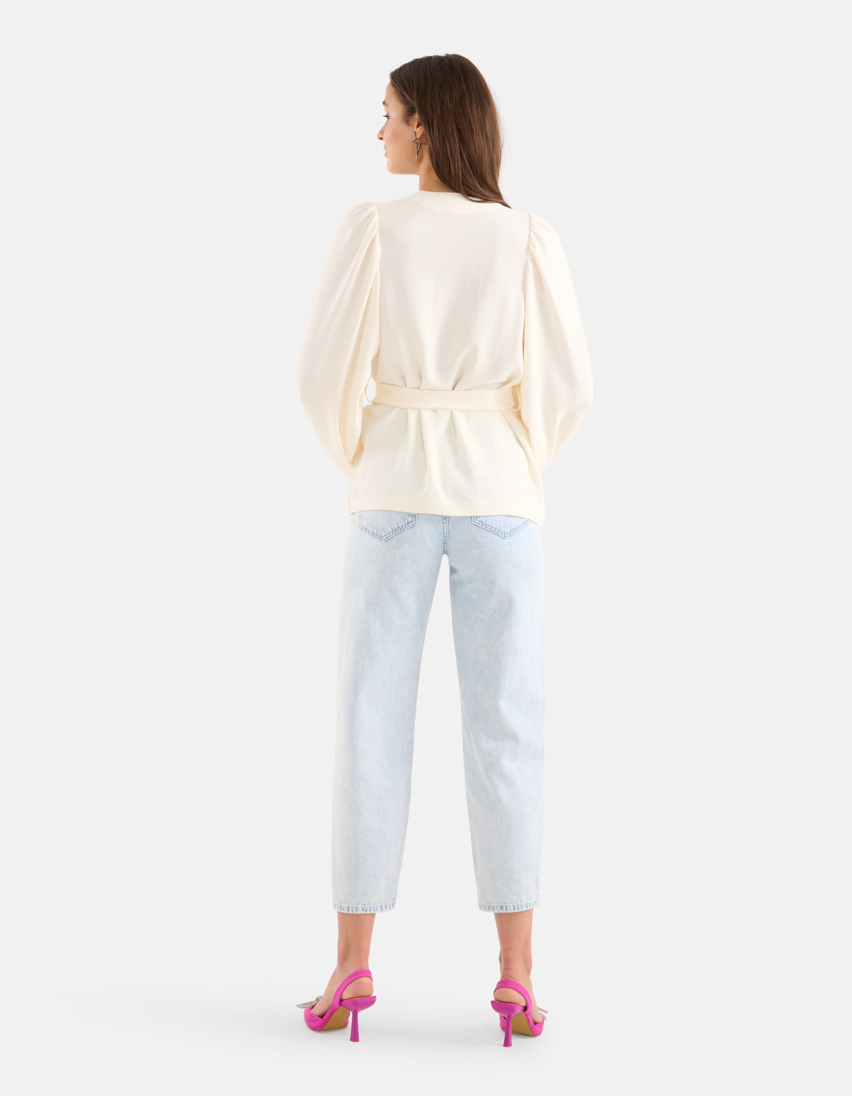 Wrap Blouse Gebroken Wit SHOEBY WOMEN