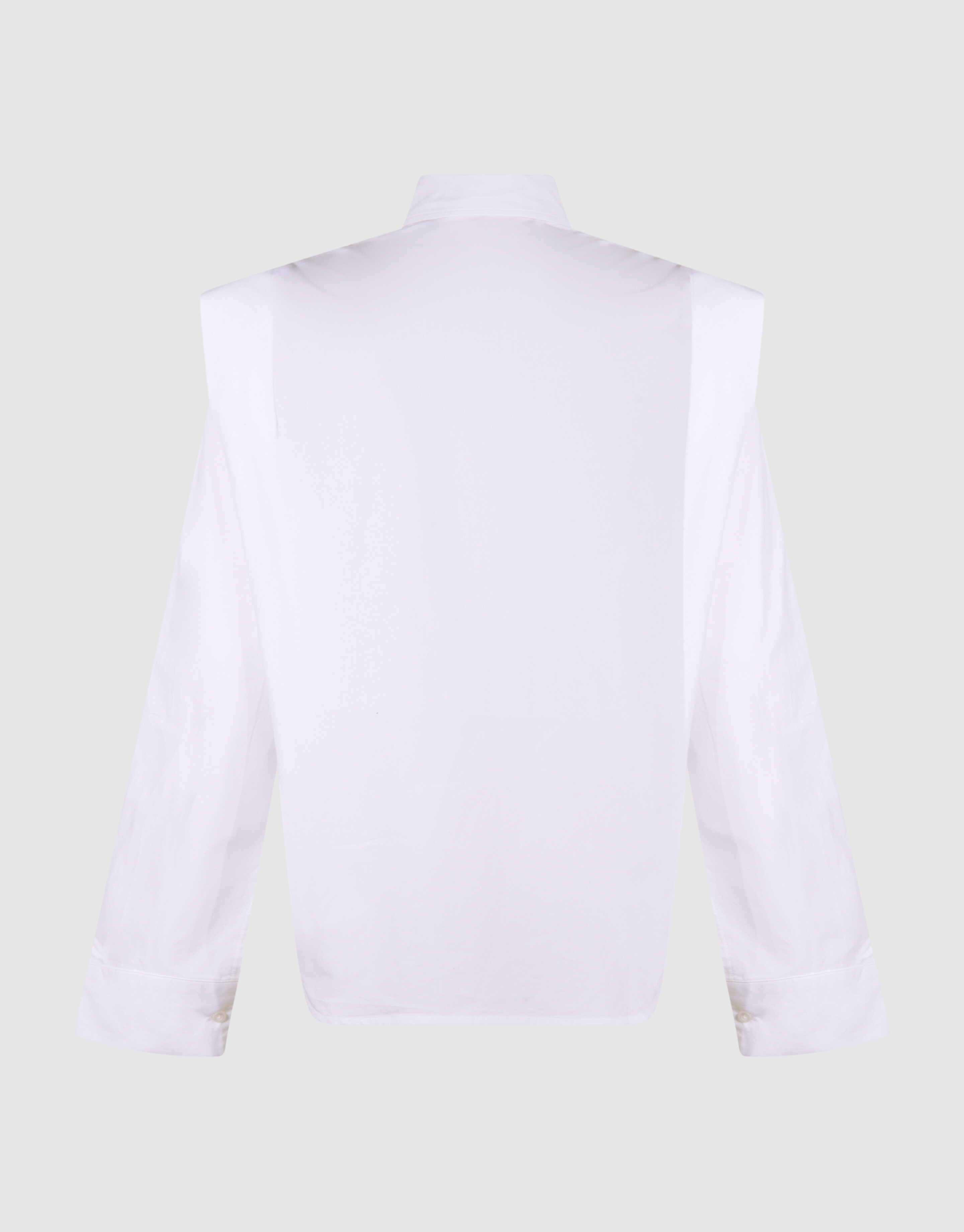 Pleat Poplin Blouse Wit SHOEBY WOMEN