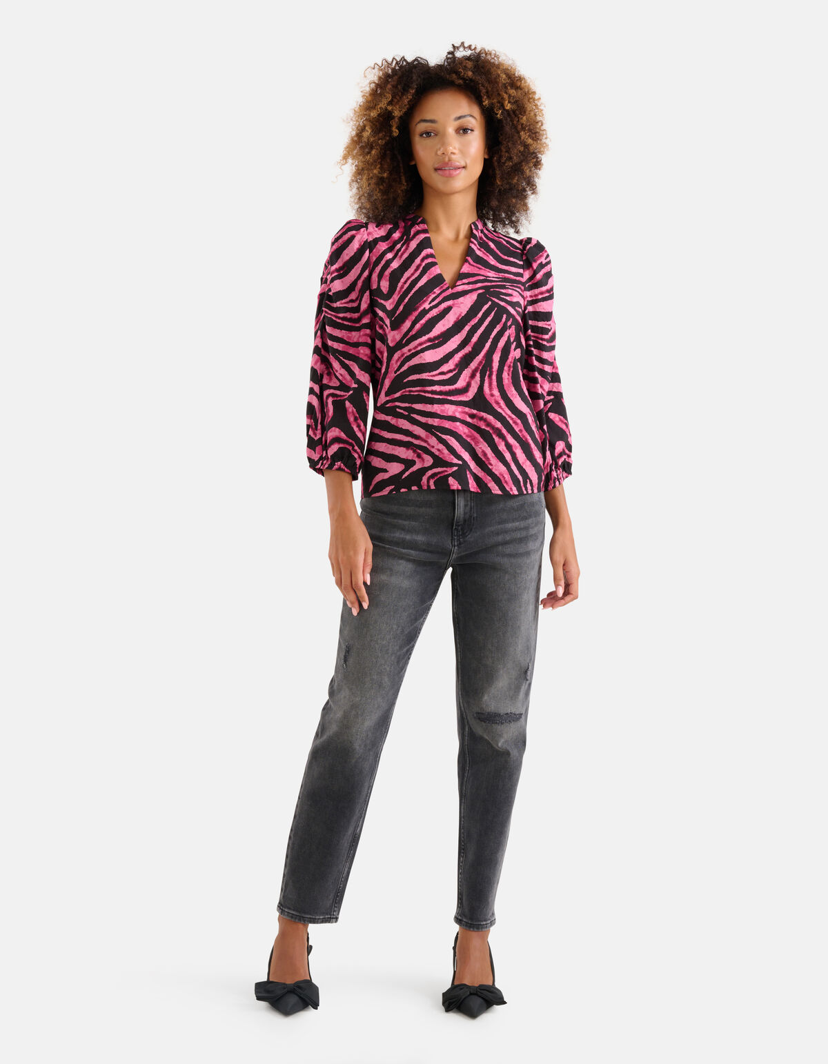 Zebraprint Top Roze SHOEBY WOMEN