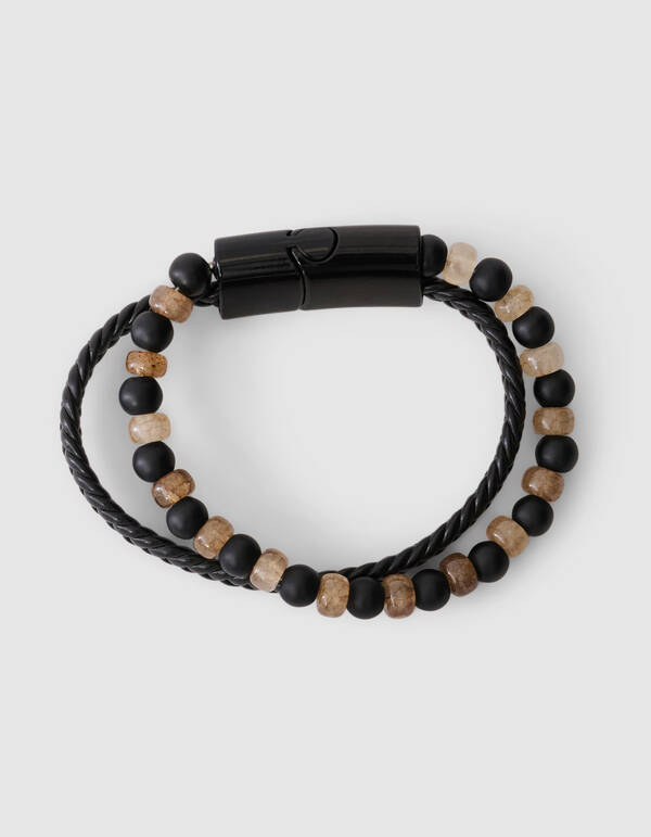 Beaded Armbanden Set Lichtbruin SHOEBY ACCESSOIRES