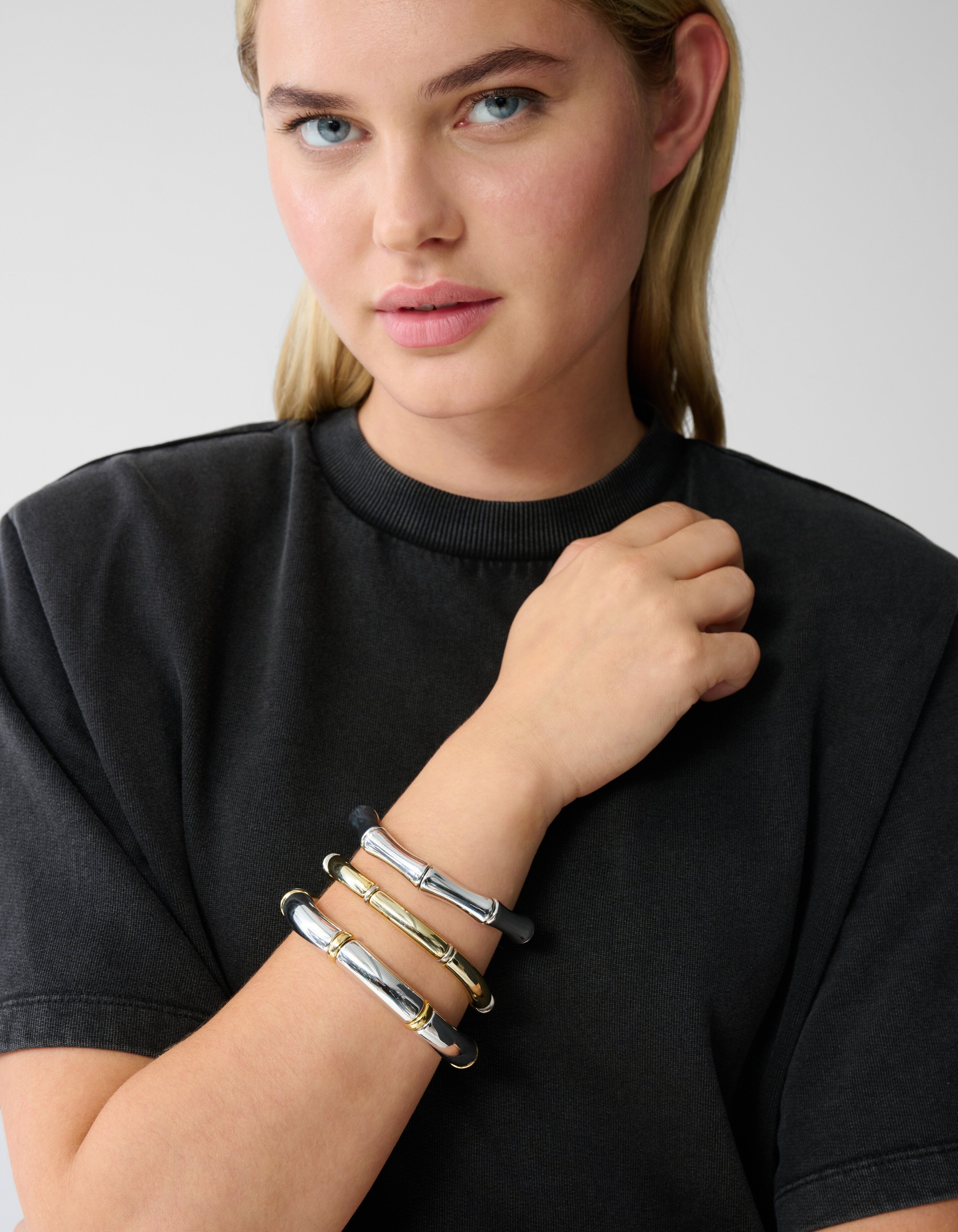 Elastic Armband Set Goud/Zilver SHOEBY ACCESSOIRES