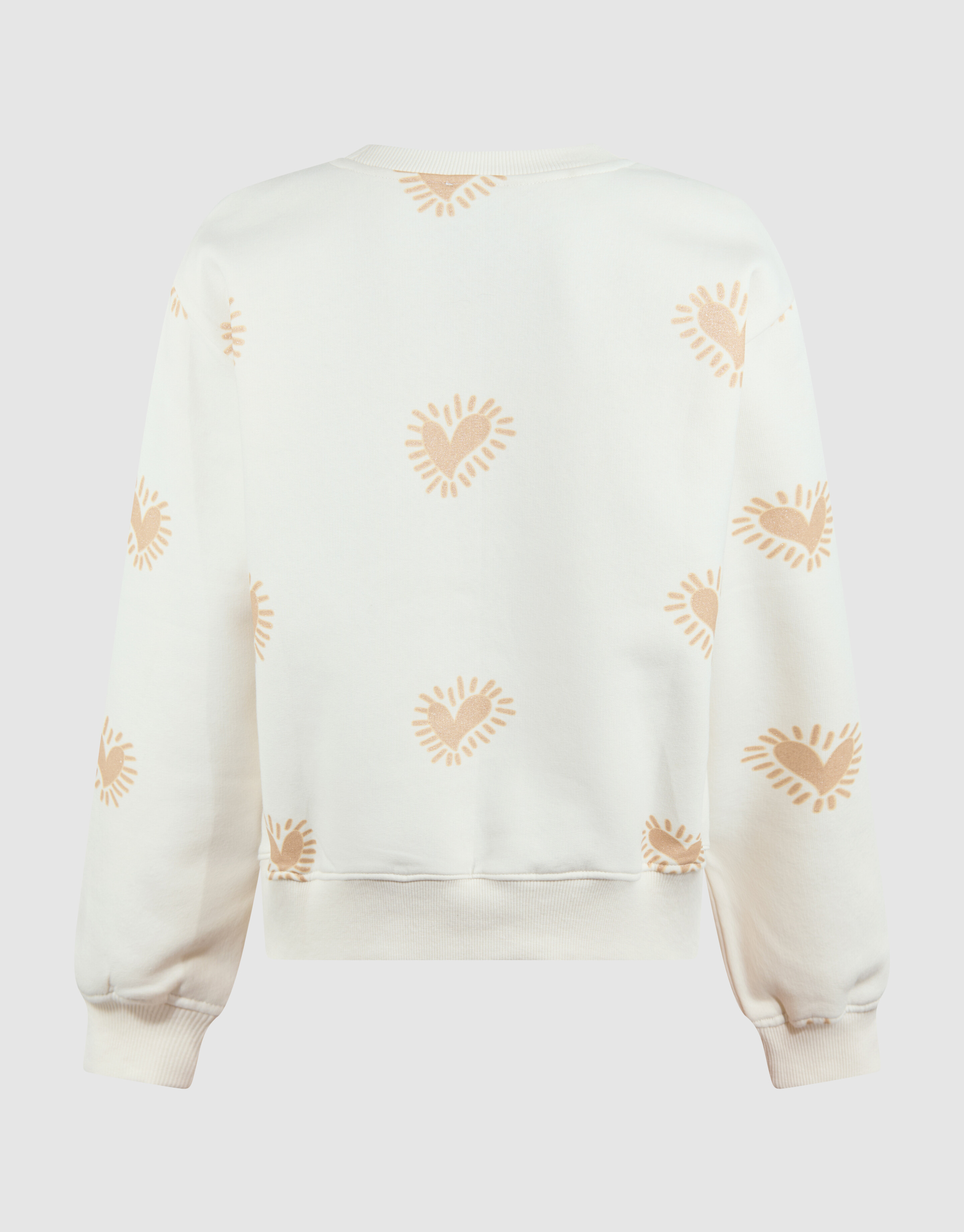Amore Artwork Sweater Gebroken Wit SHOEBY GIRLS