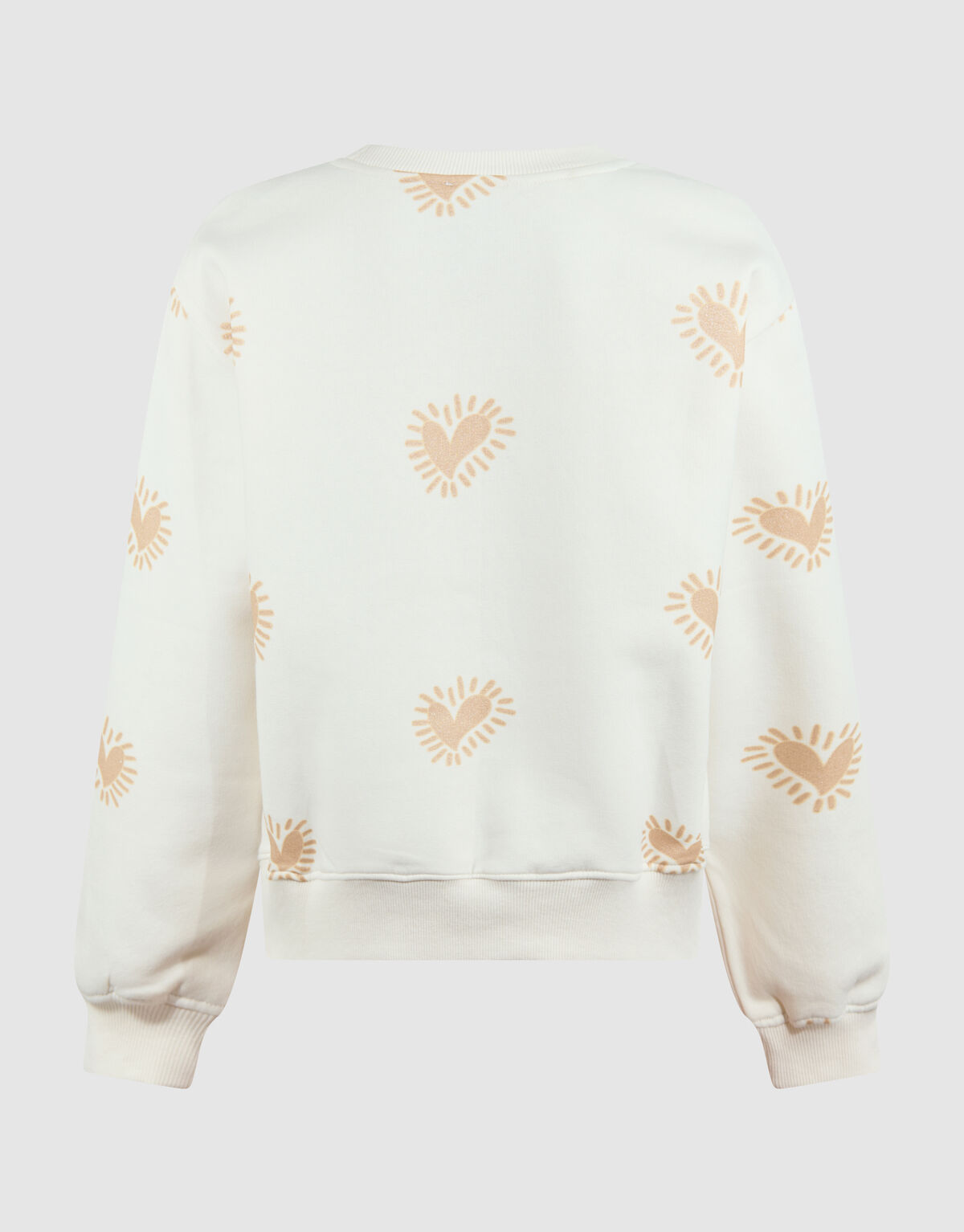 Amore Artwork Sweater Gebroken Wit SHOEBY GIRLS