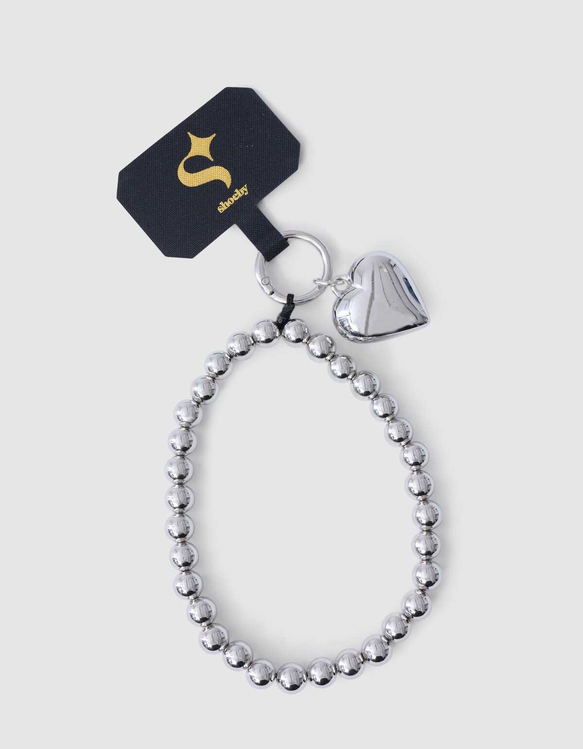 Heart Telefoonkoord Zilver SHOEBY ACCESSOIRES