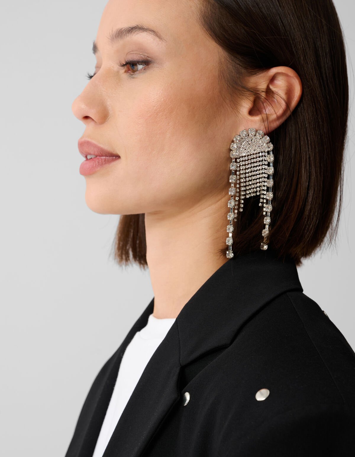 Oversized Studs Blazer Zwart SHOEBY WOMEN