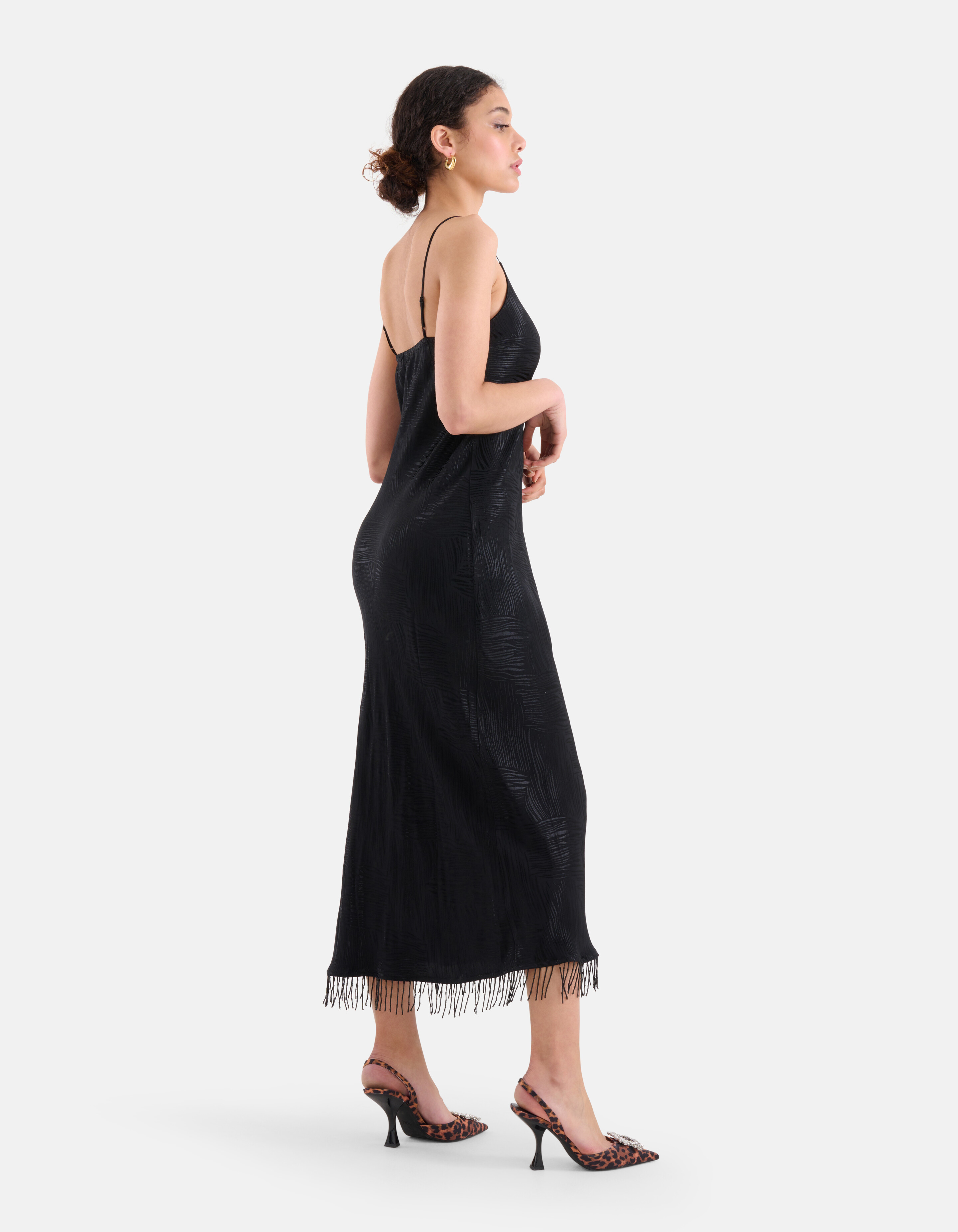 Fringe Jurk Zwart SHOEBY WOMEN