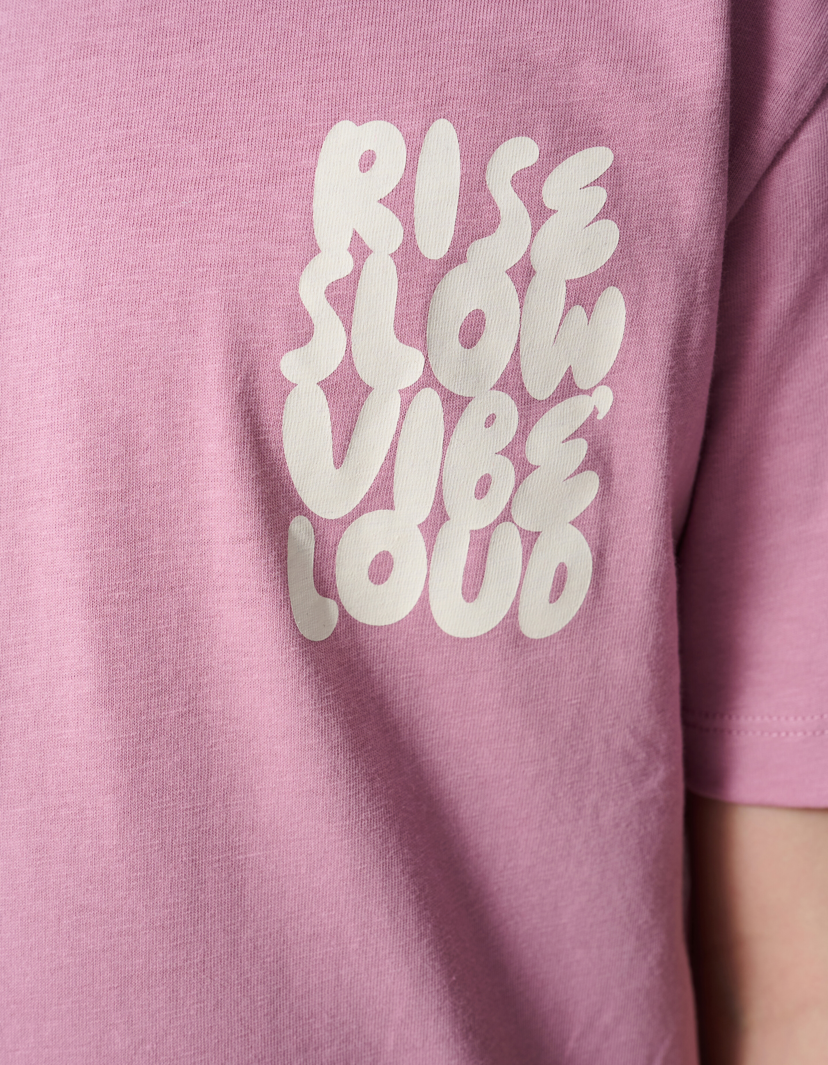 Vibe Loud Artwork T-shirt Roze SHOEBY BOYS