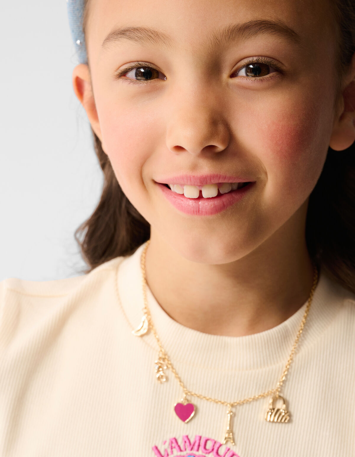 L'amour Crop Top Gebroken Wit SHOEBY GIRLS