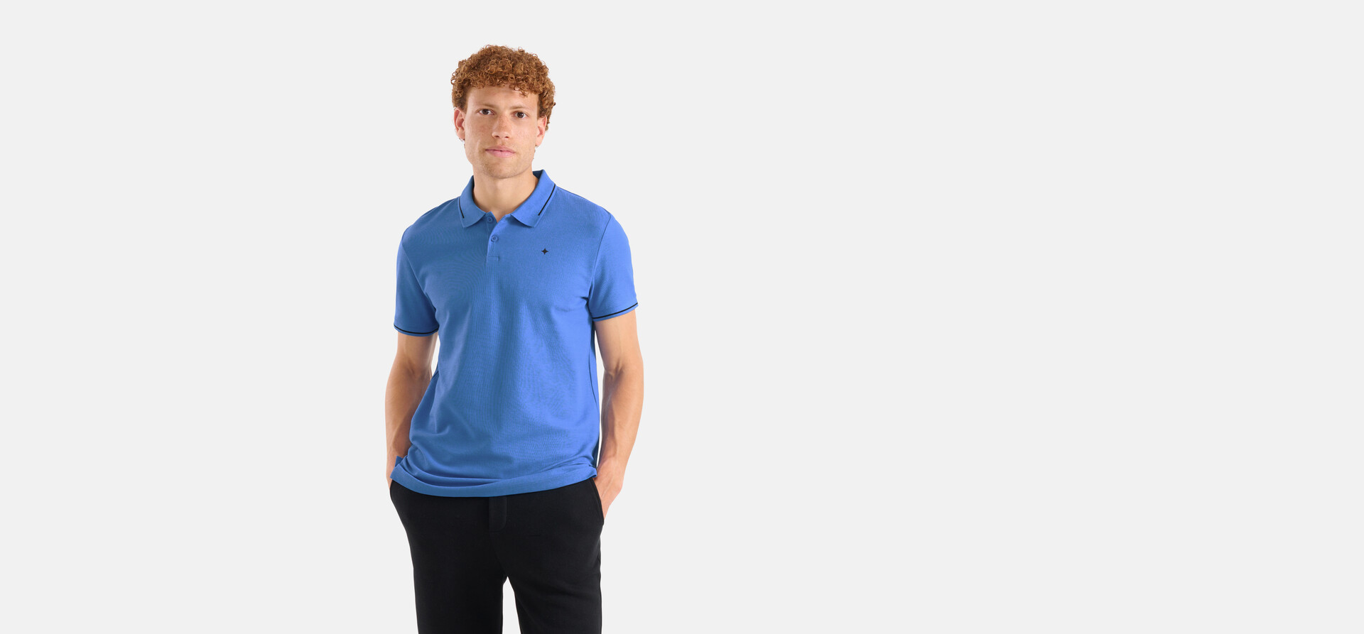 Basis Polo Blauw SHOEBY MEN