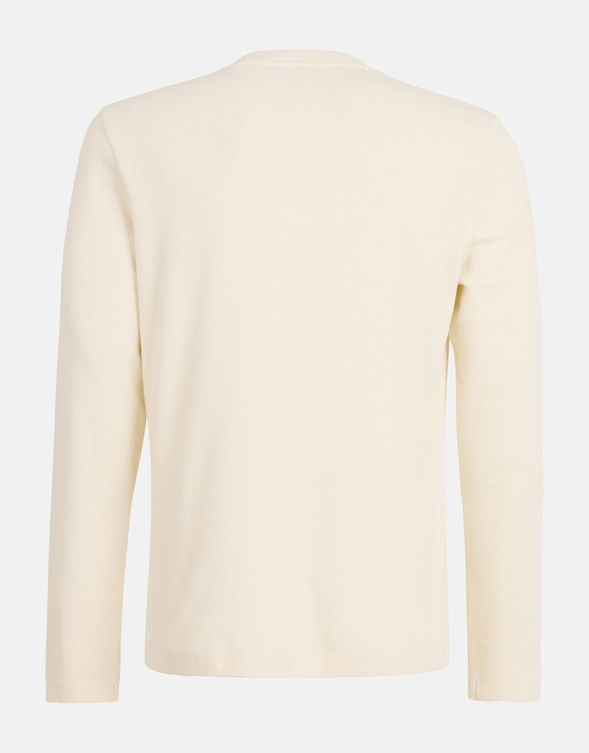 Structuur Longsleeve Gebroken Wit SHOEBY MEN