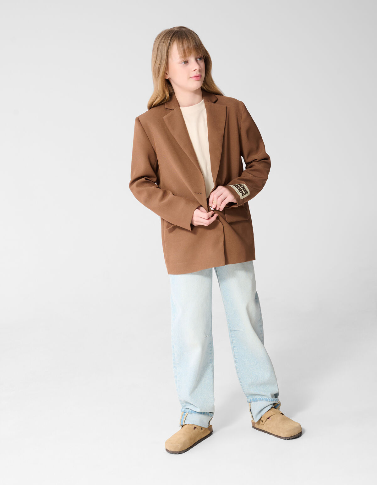 Open Rug Blazer Bruin SHOEBY GIRLS